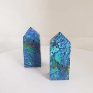 azurite with malachitetower left
