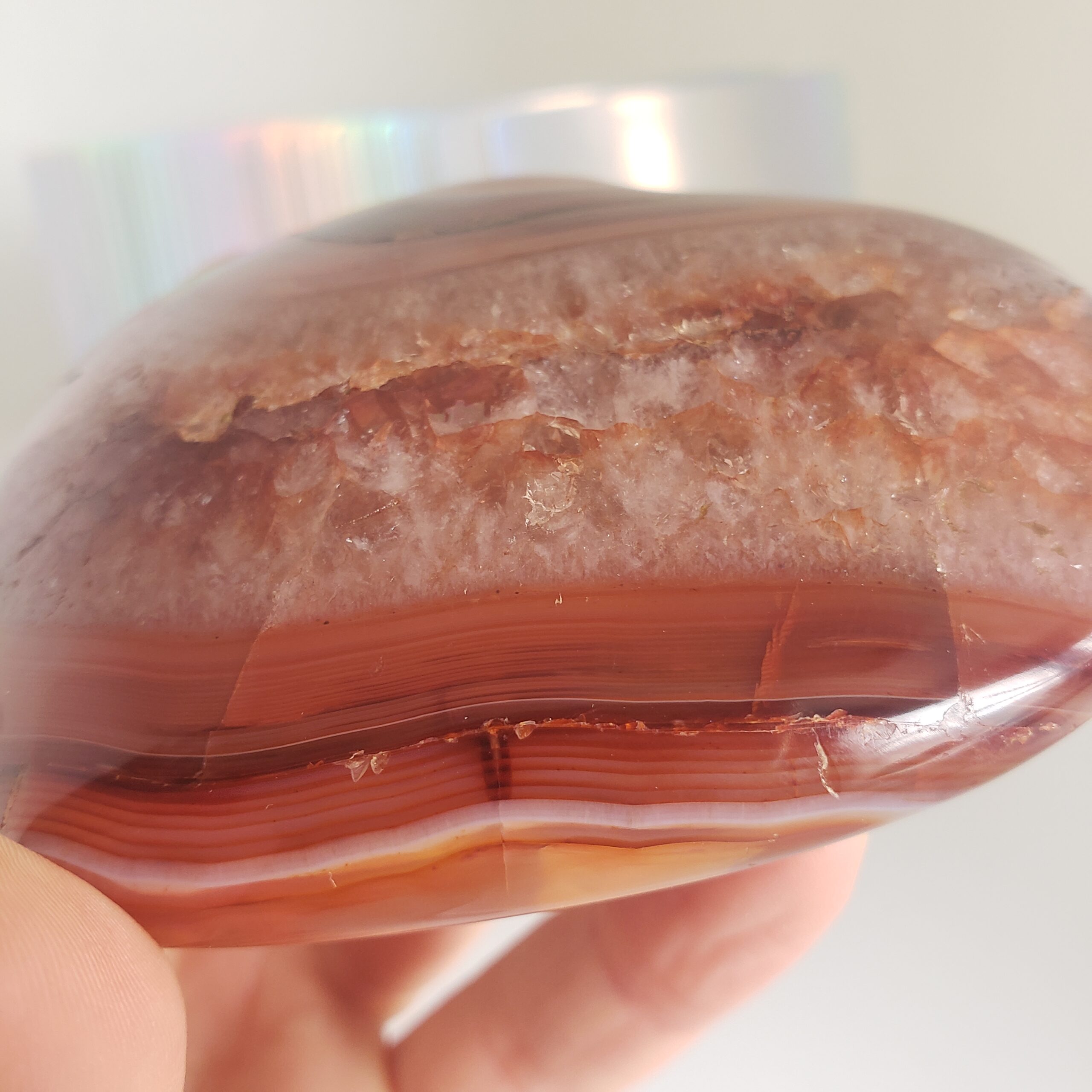 citrine druzy heart l