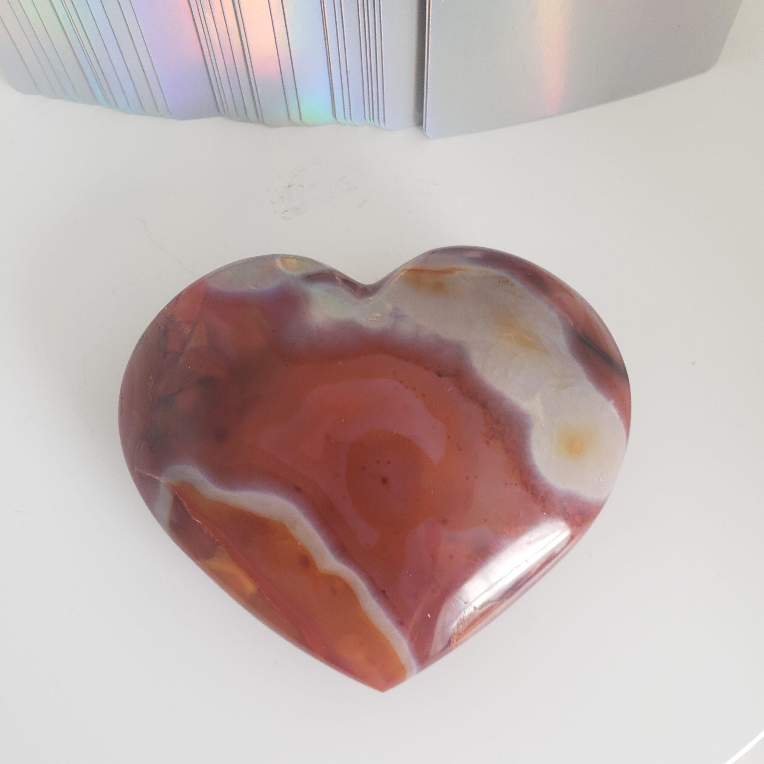 citrine druzy heart l