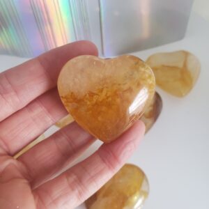 golden healer quartz heart s