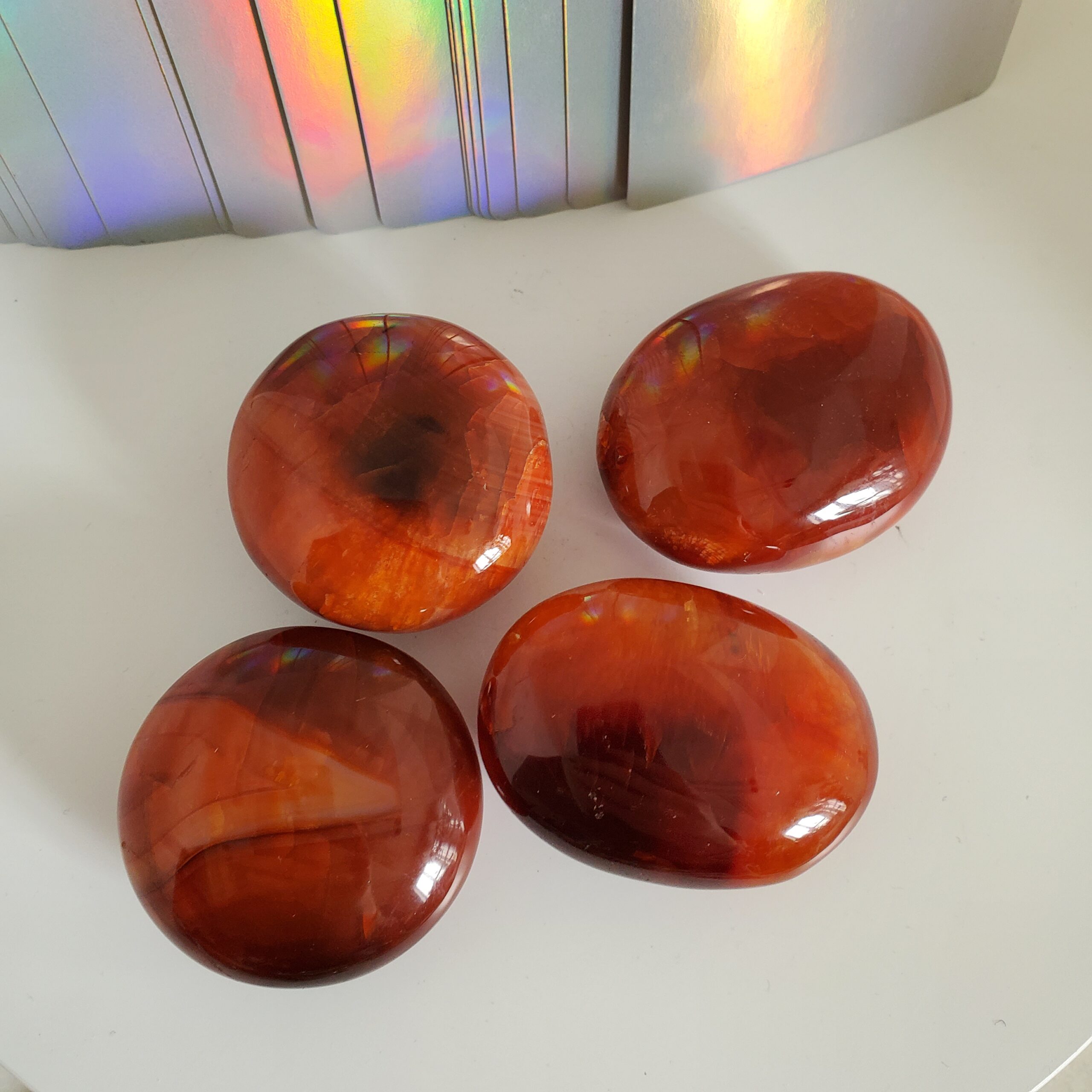 carnelian palm stone