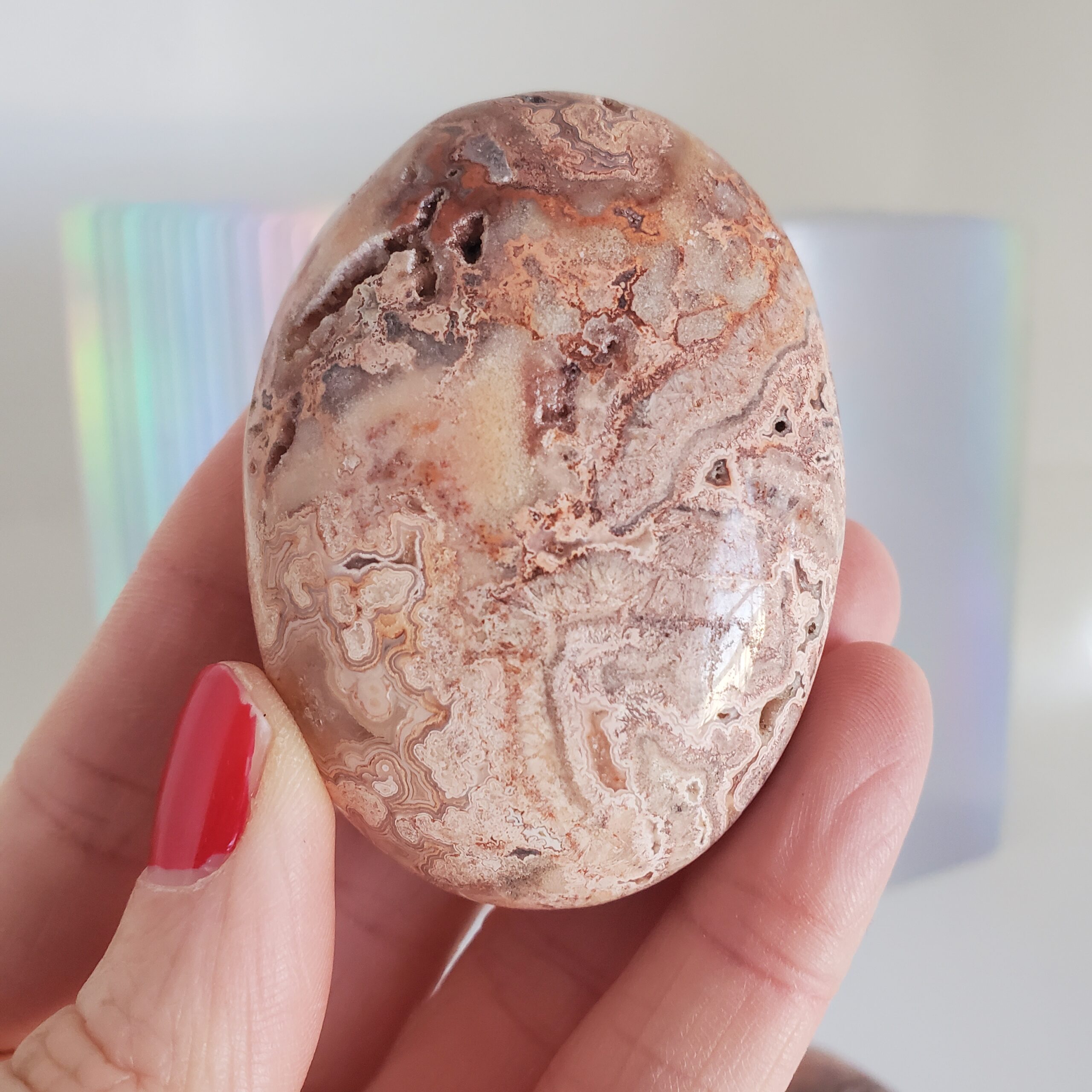 crazy lace palm stone left