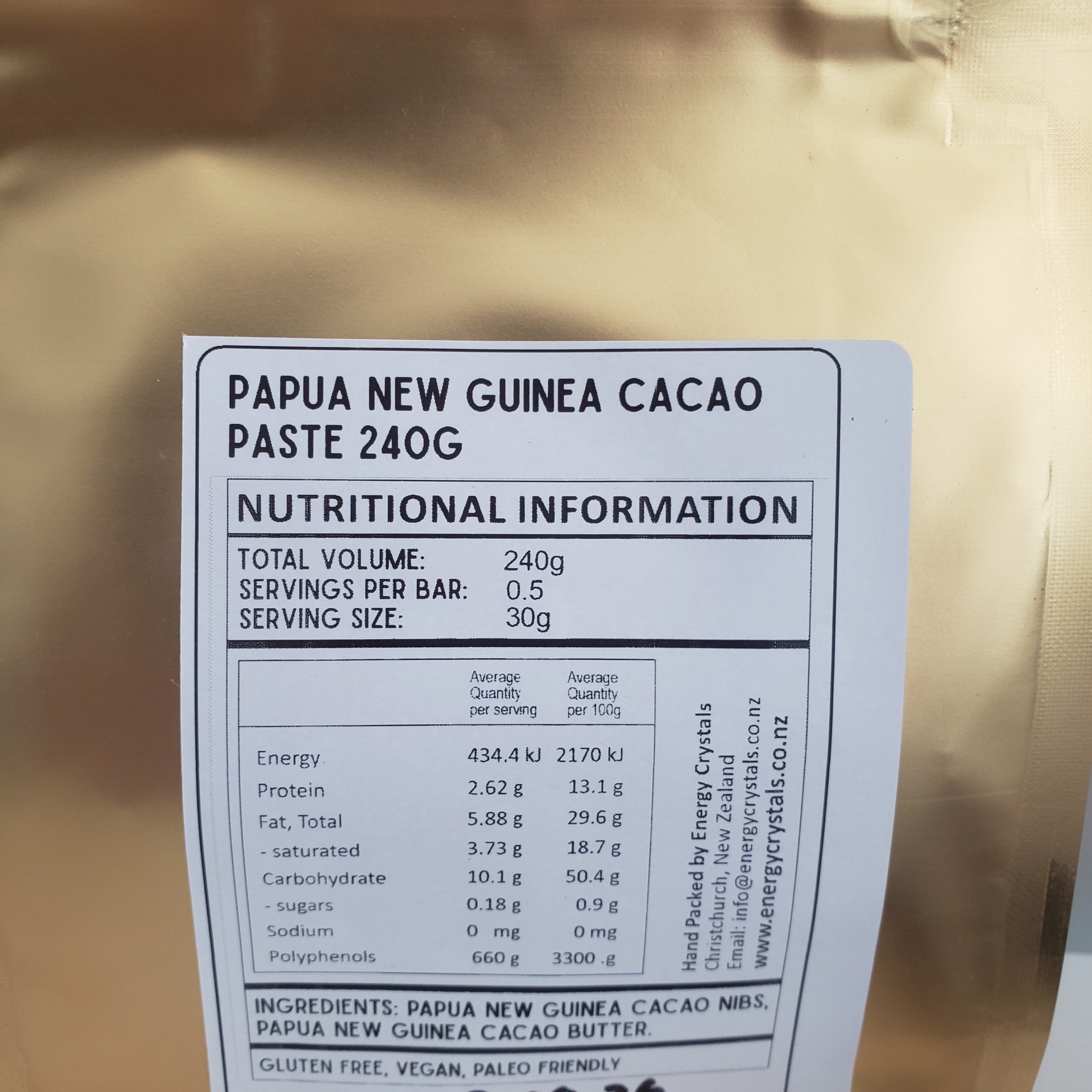 Cacao Paste 120g (4 serves) Ceremonial Grade - Papua New Guinea Pieces - Image 11