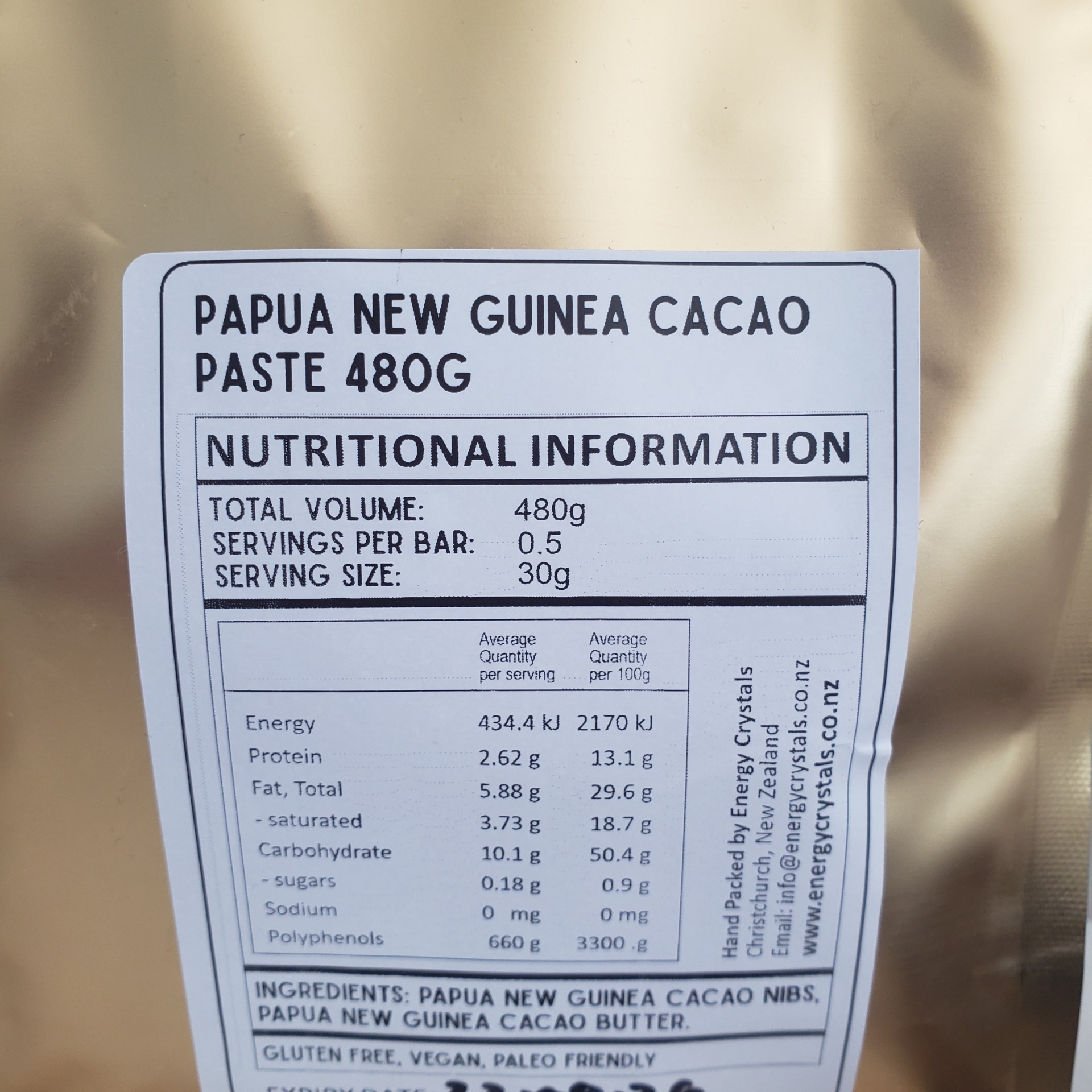 Cacao Paste 120g (4 serves) Ceremonial Grade - Papua New Guinea Pieces - Image 5