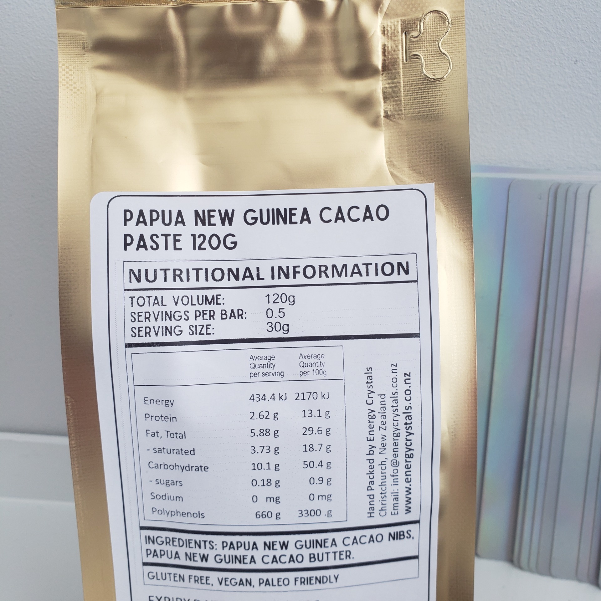 Cacao Paste 120g (4 serves) Ceremonial Grade - Papua New Guinea Pieces - Image 8