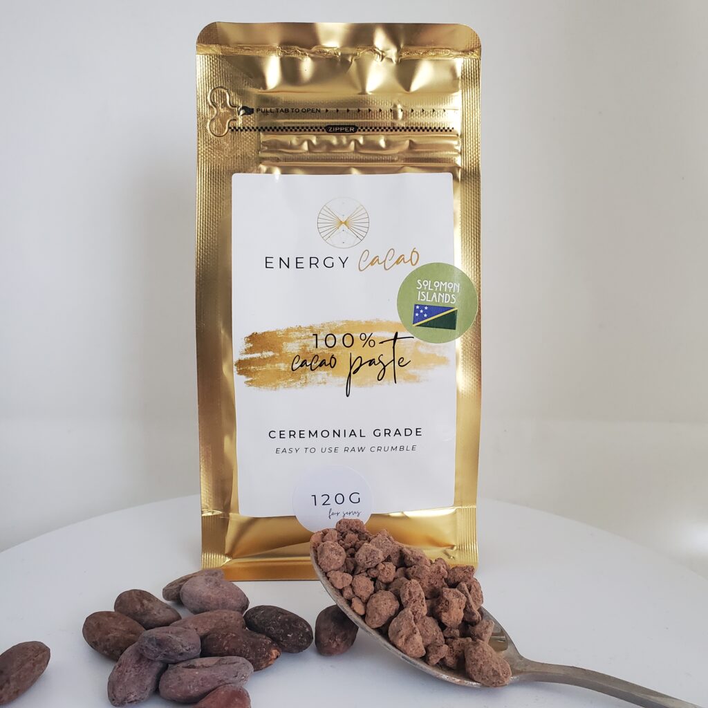 cacao paste 120g (4 serves) ceremonial grade solomon island crumble (copy)