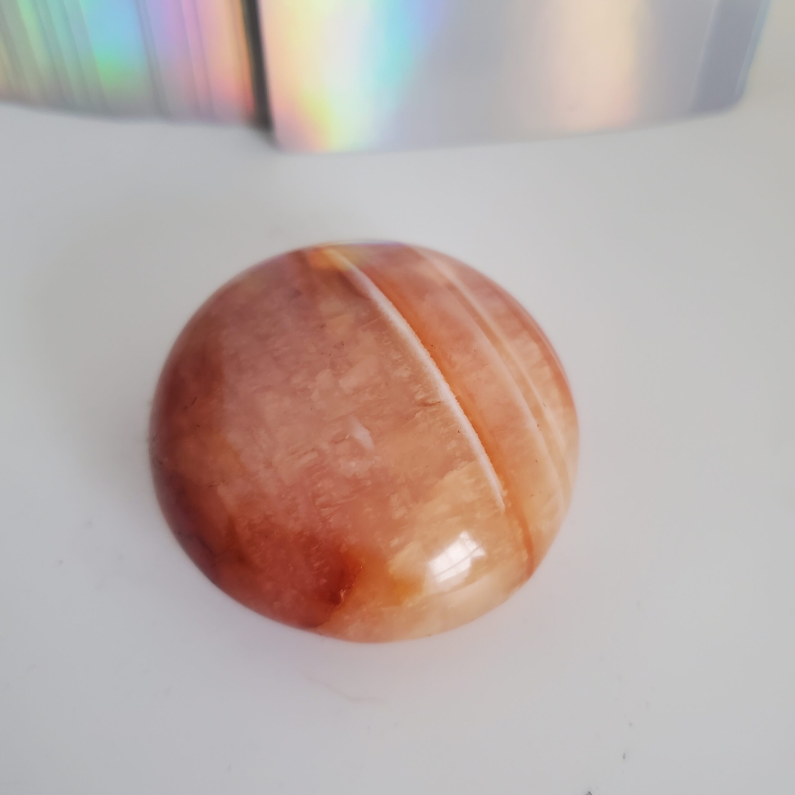 carnelian palm stone