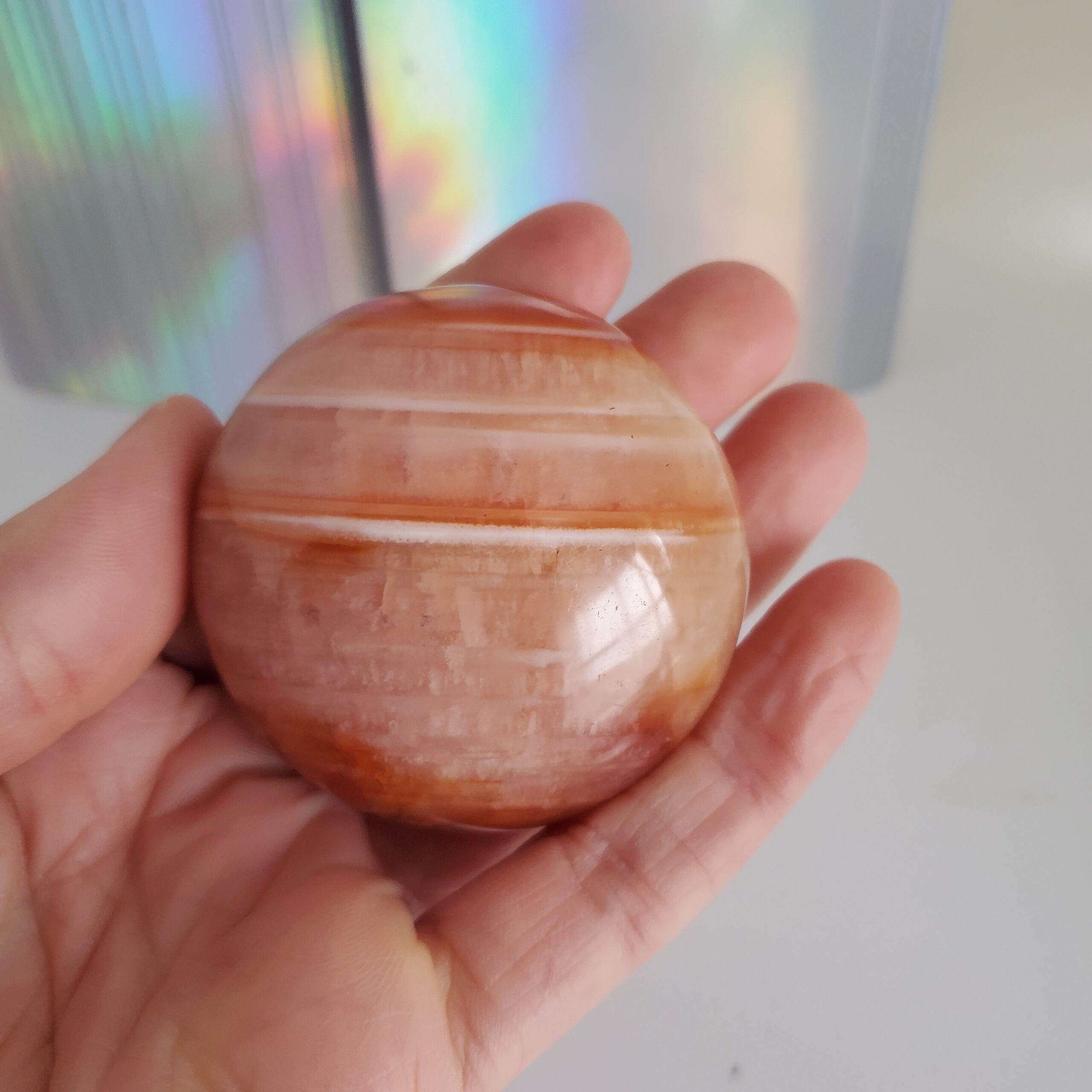 carnelian palm stone