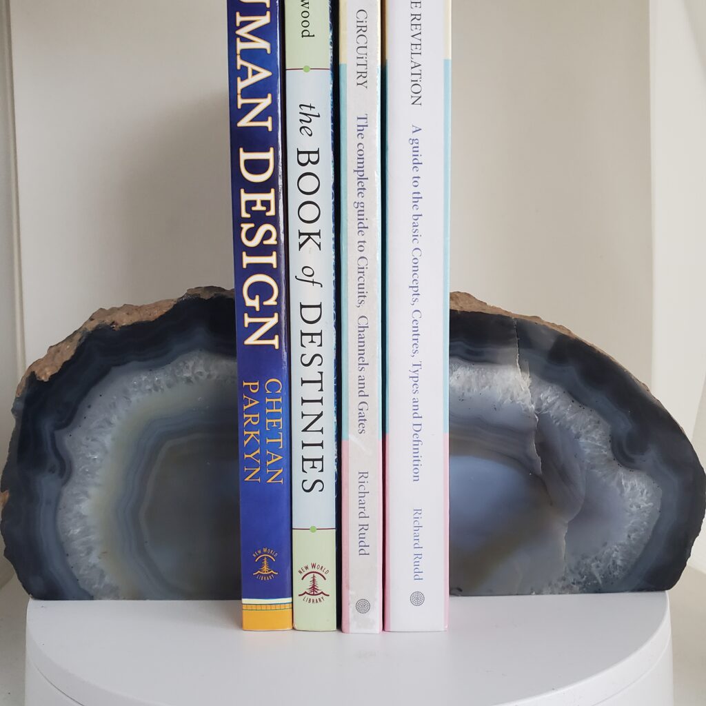 agate bookend pair