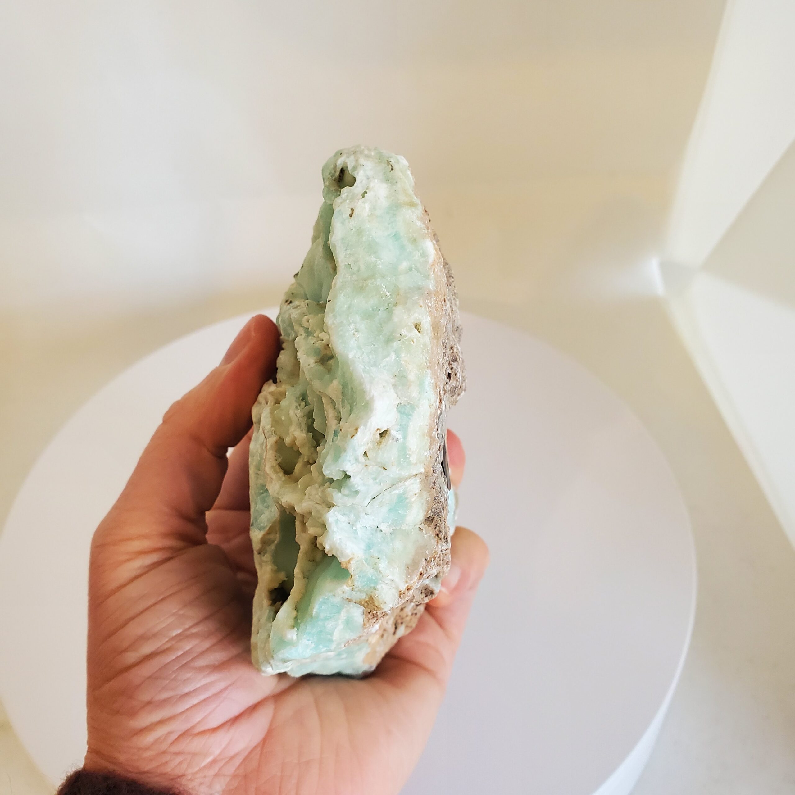 caribbean calcite raw piece