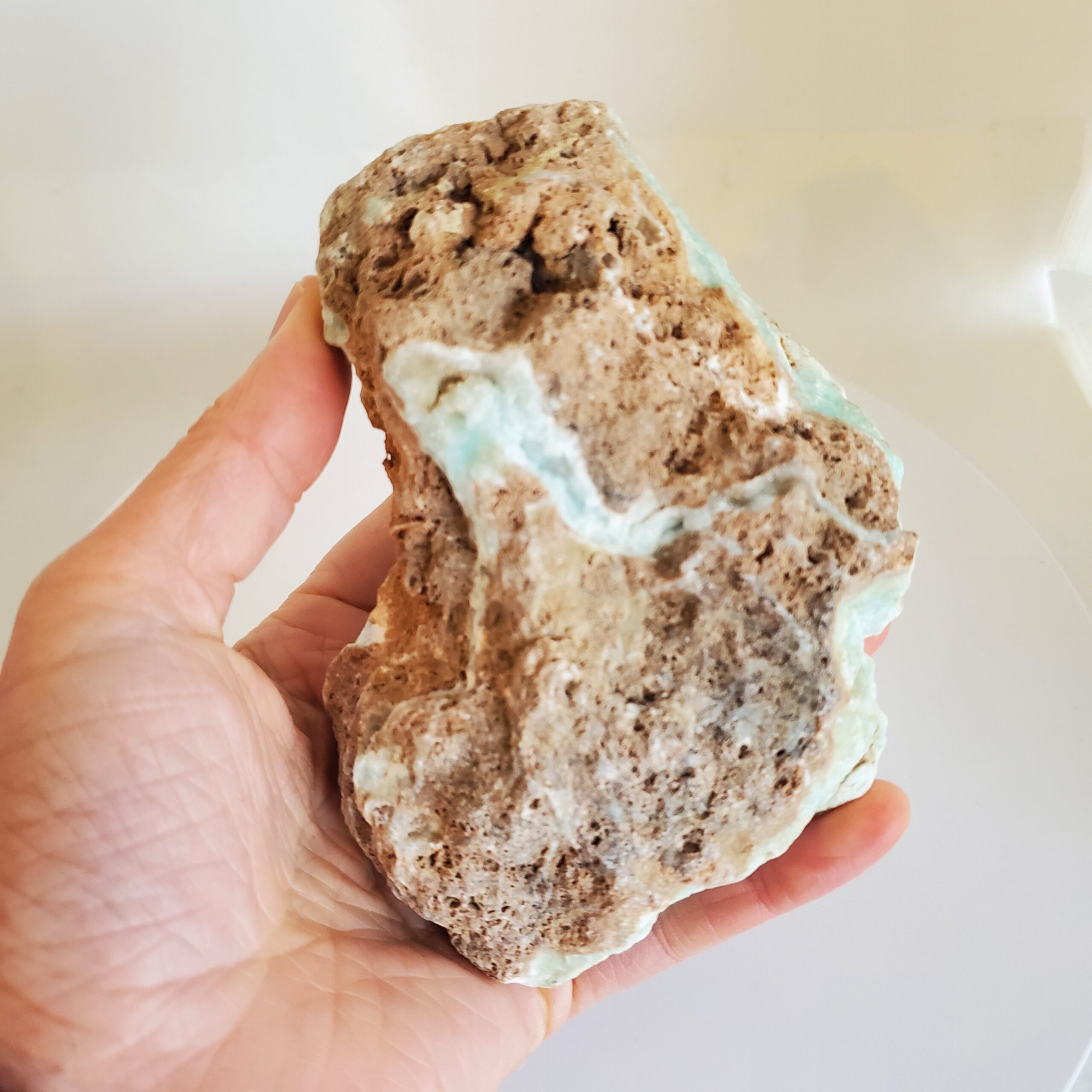 caribbean calcite raw piece