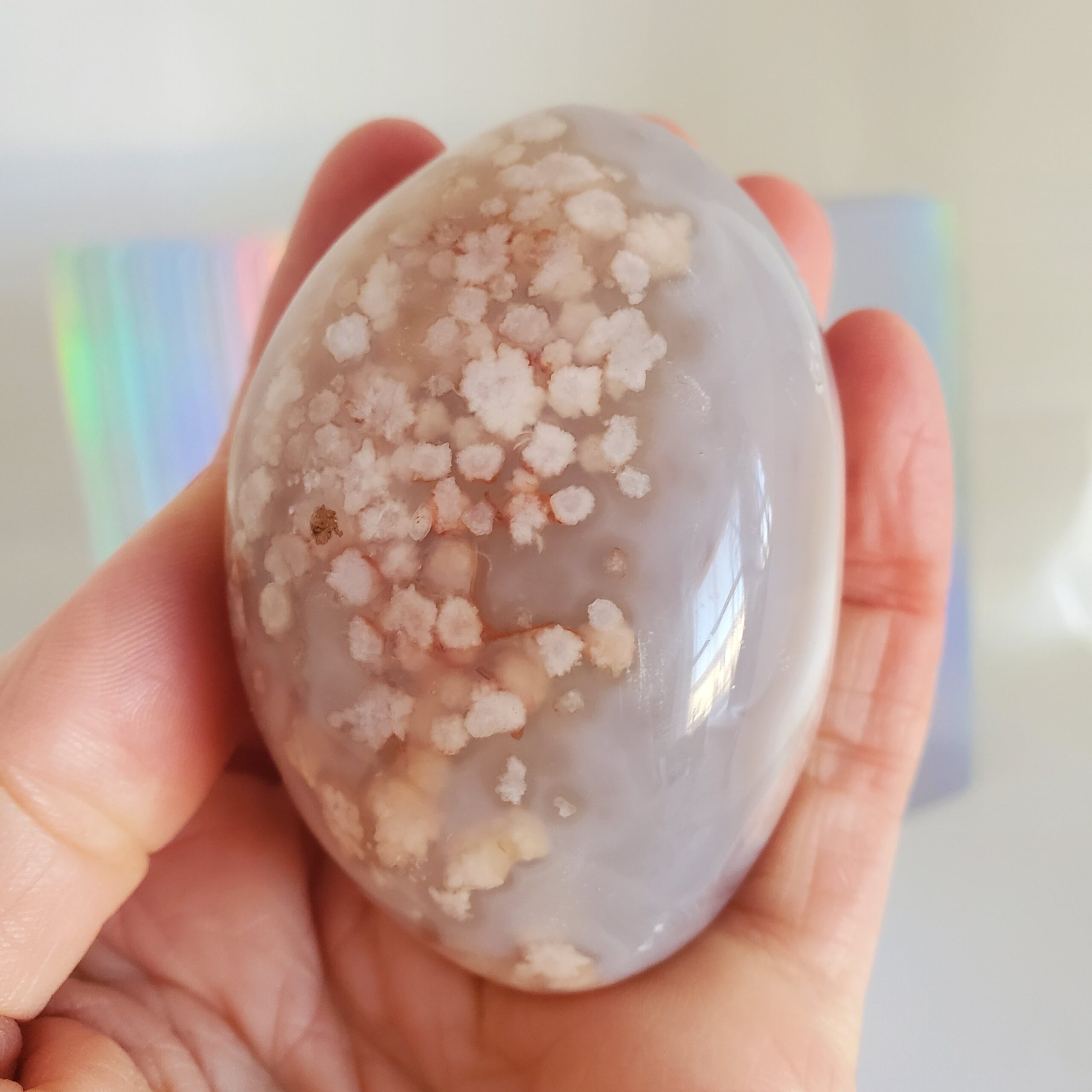 flower agate palm stone (xxl) (copy)