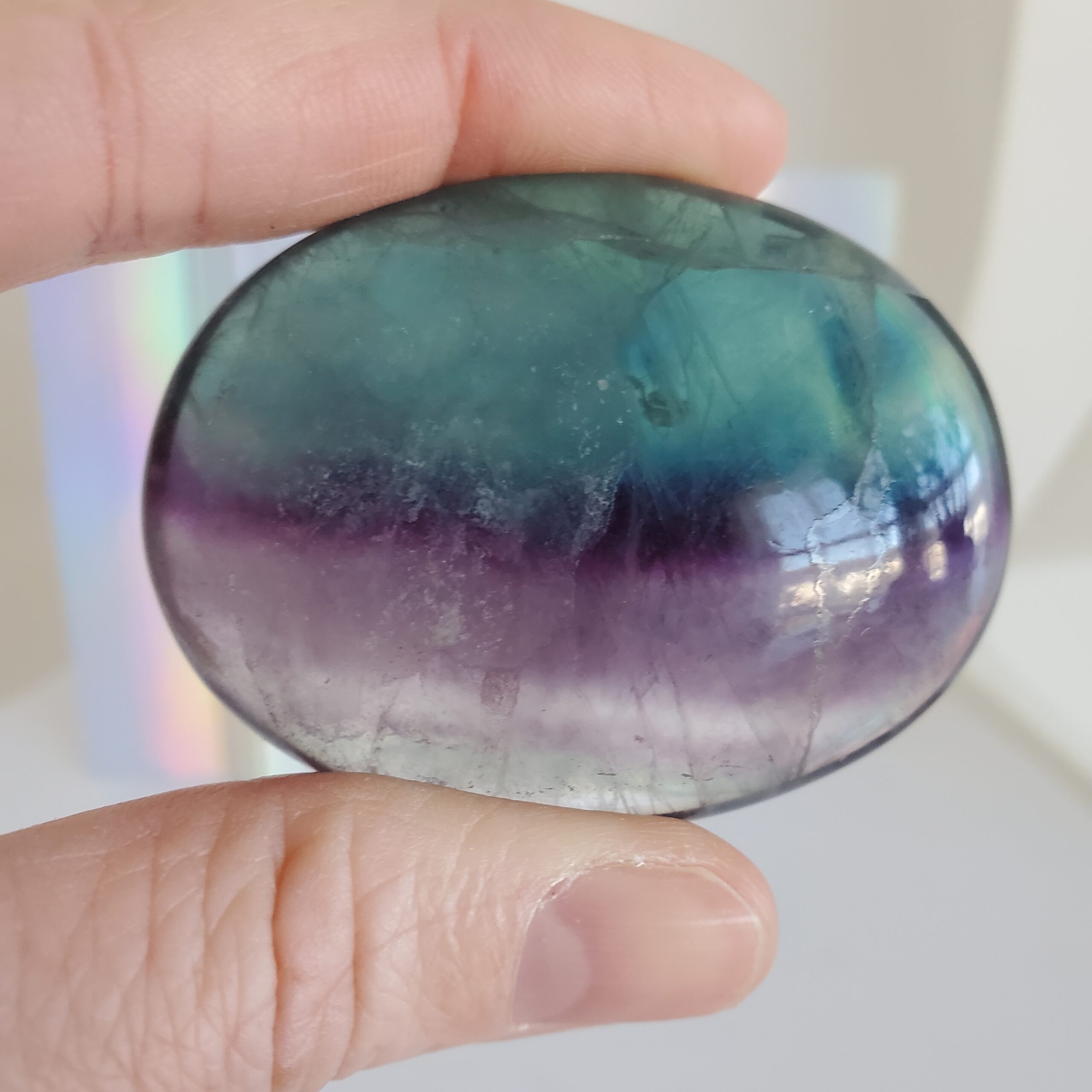 fluorite palm stone 1