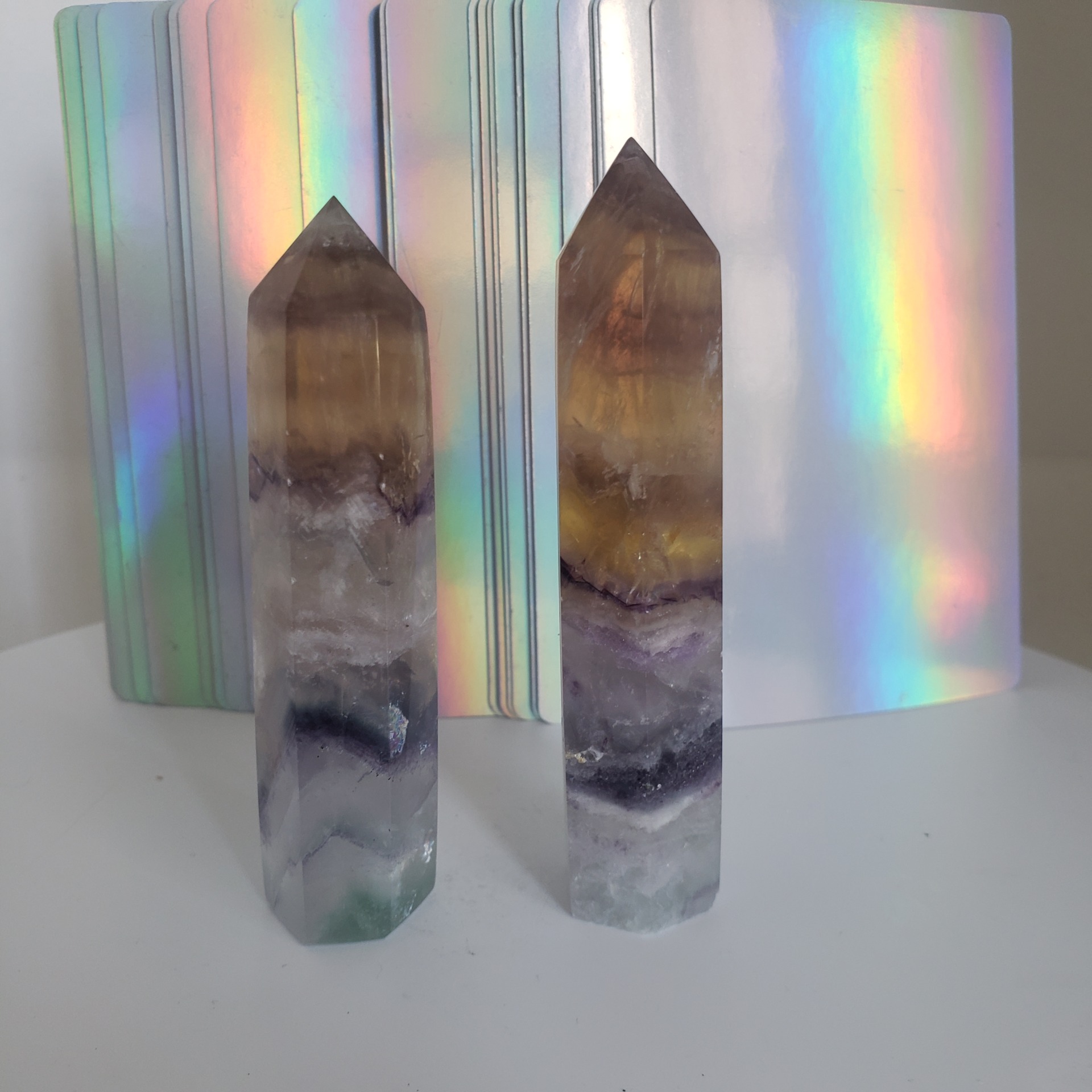 fluorite tower green & purple (copy) left