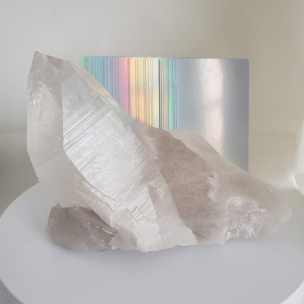 lemurian quartz raw cluster