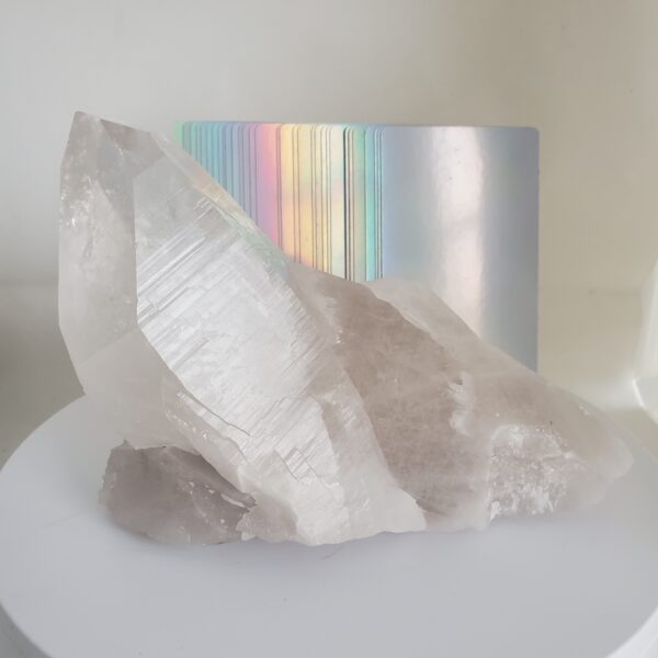lemurian quartz raw cluster