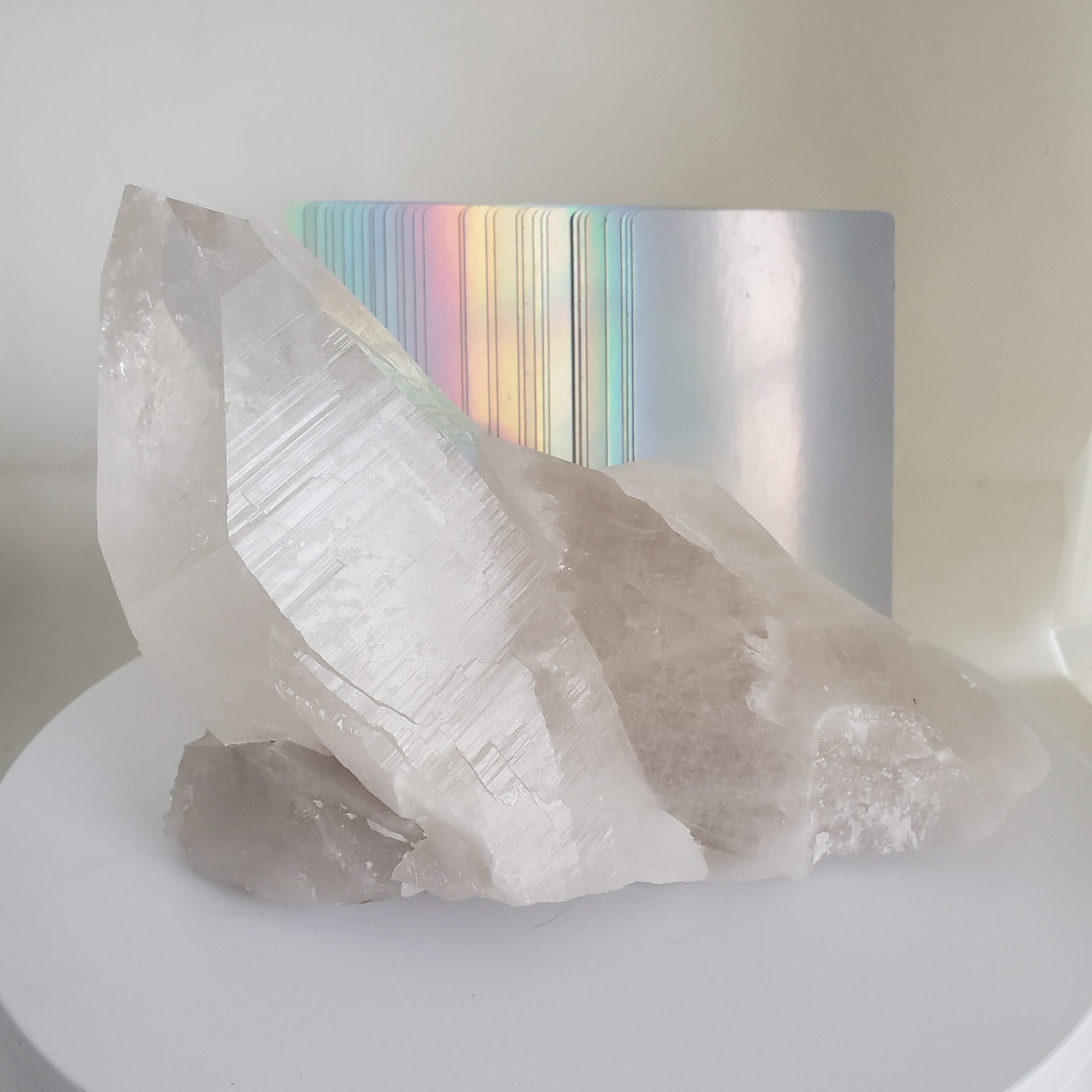 lemurian quartz raw cluster