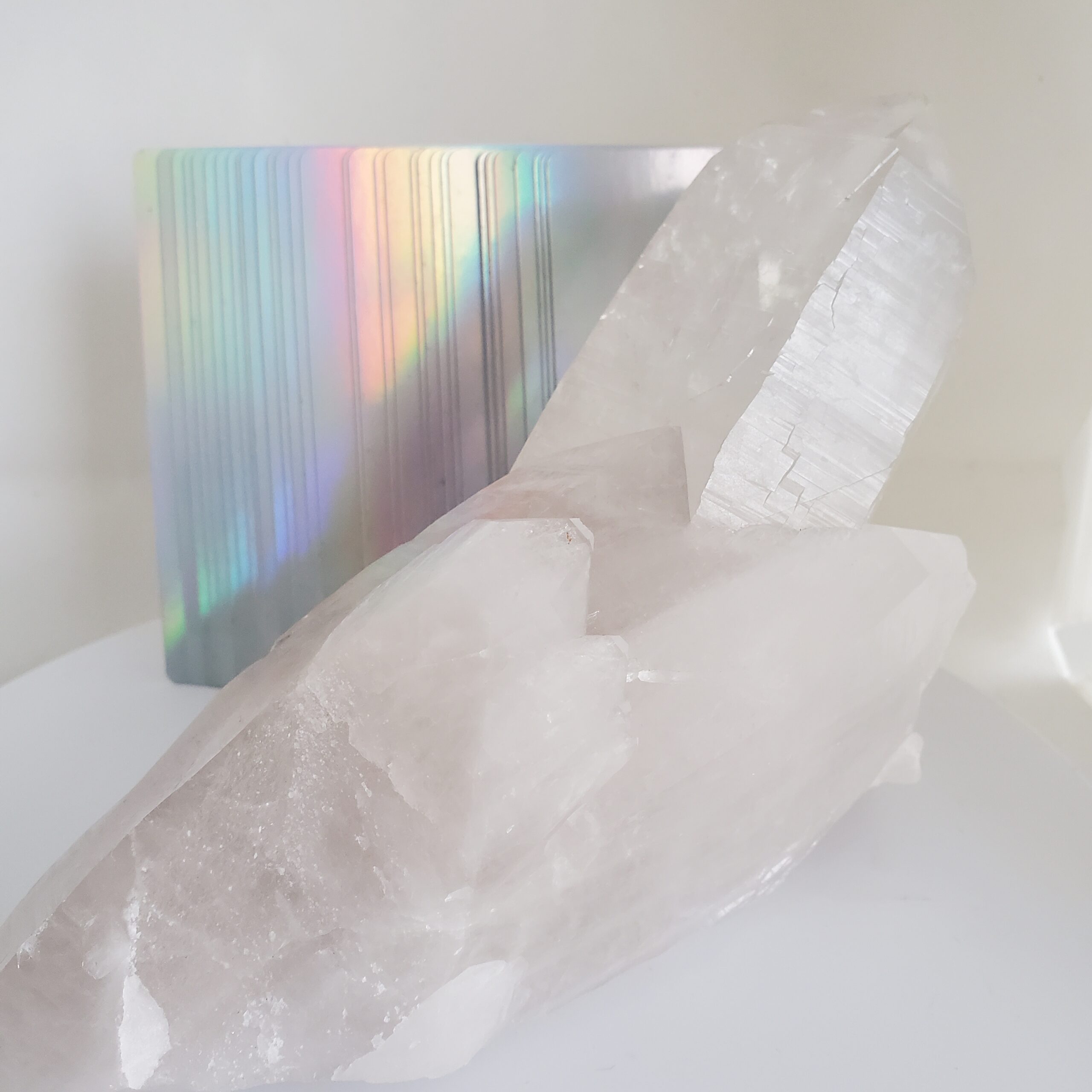 lemurian quartz raw cluster