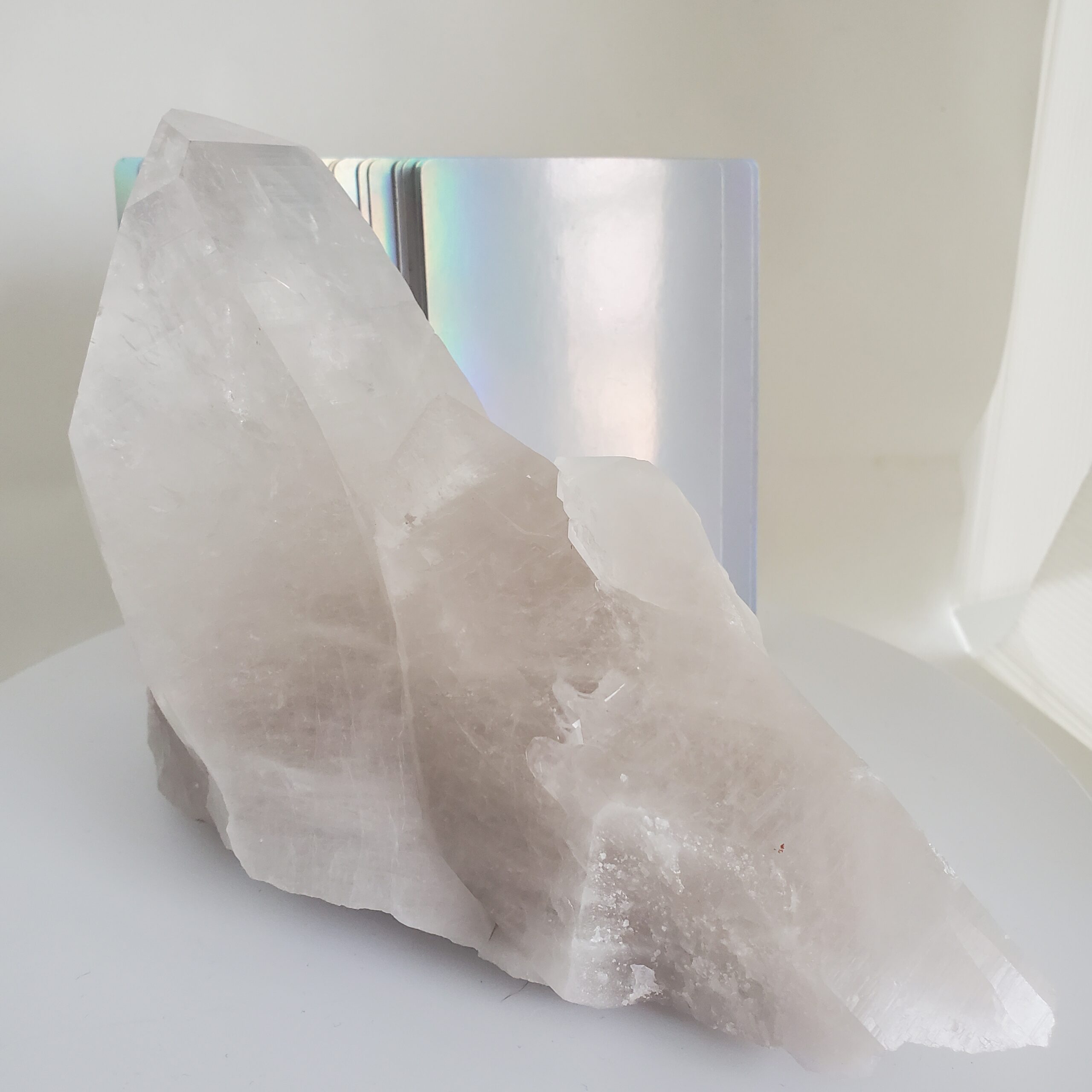 lemurian quartz raw cluster