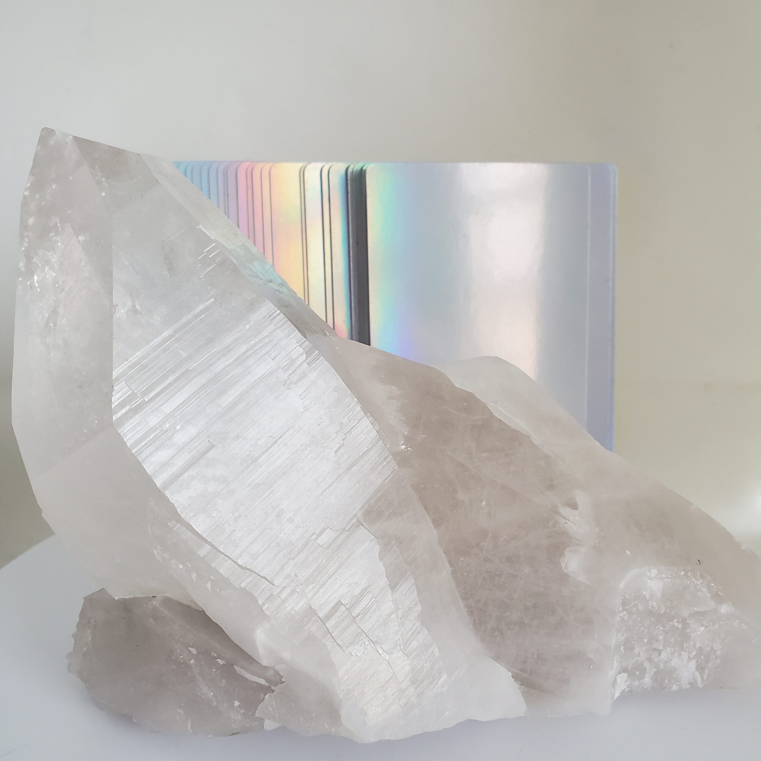 lemurian quartz raw cluster