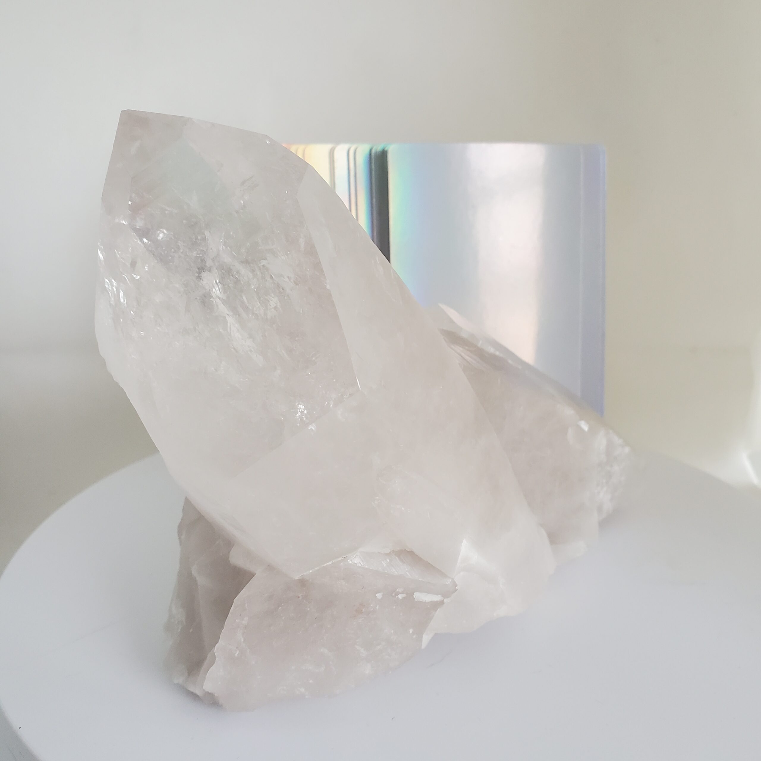 lemurian quartz raw cluster