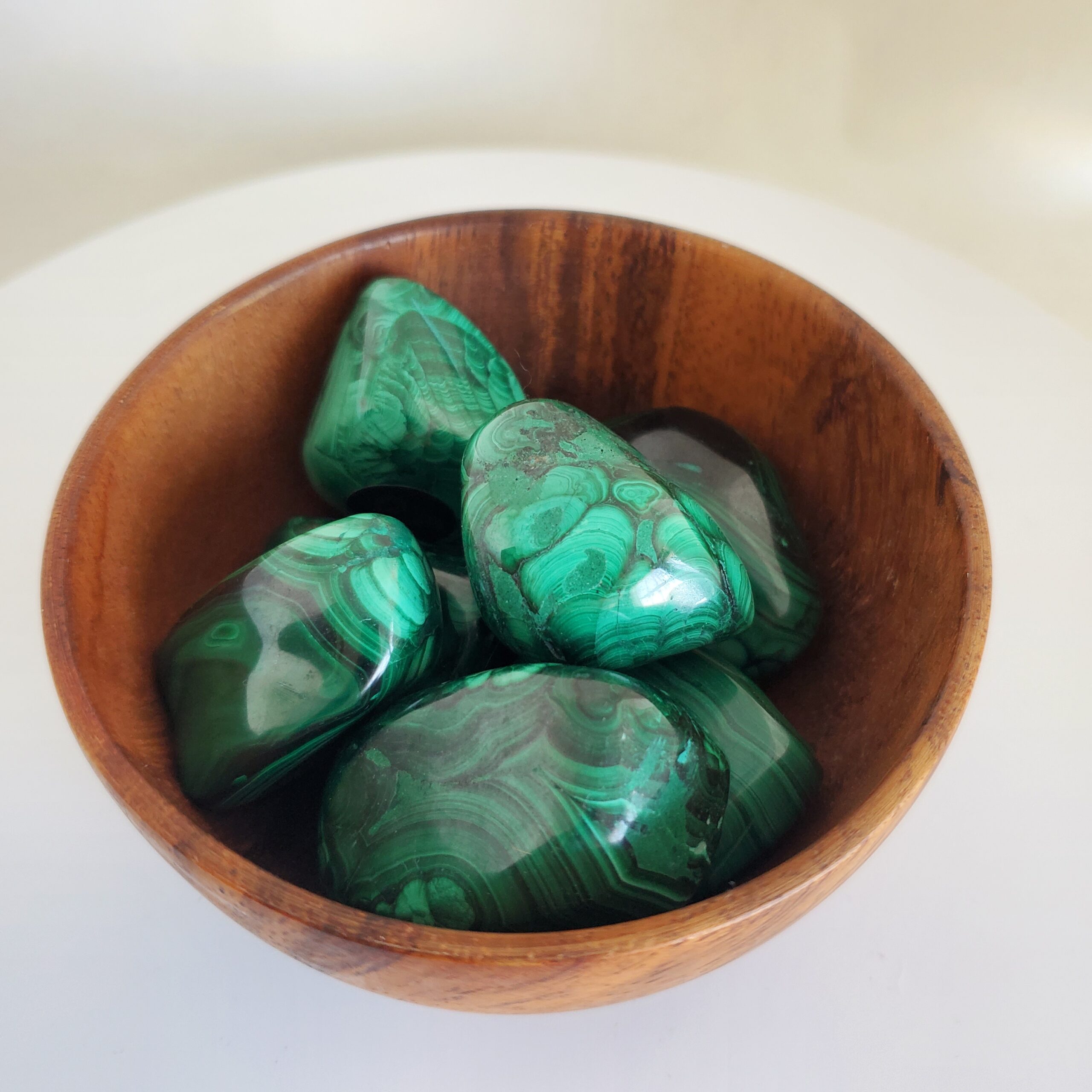 malachite tumbled