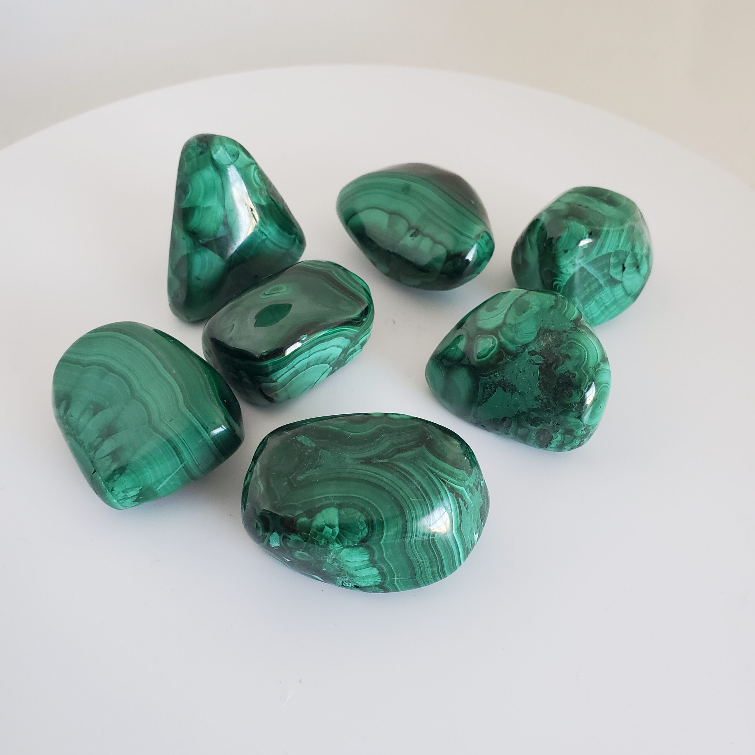 malachite tumbled