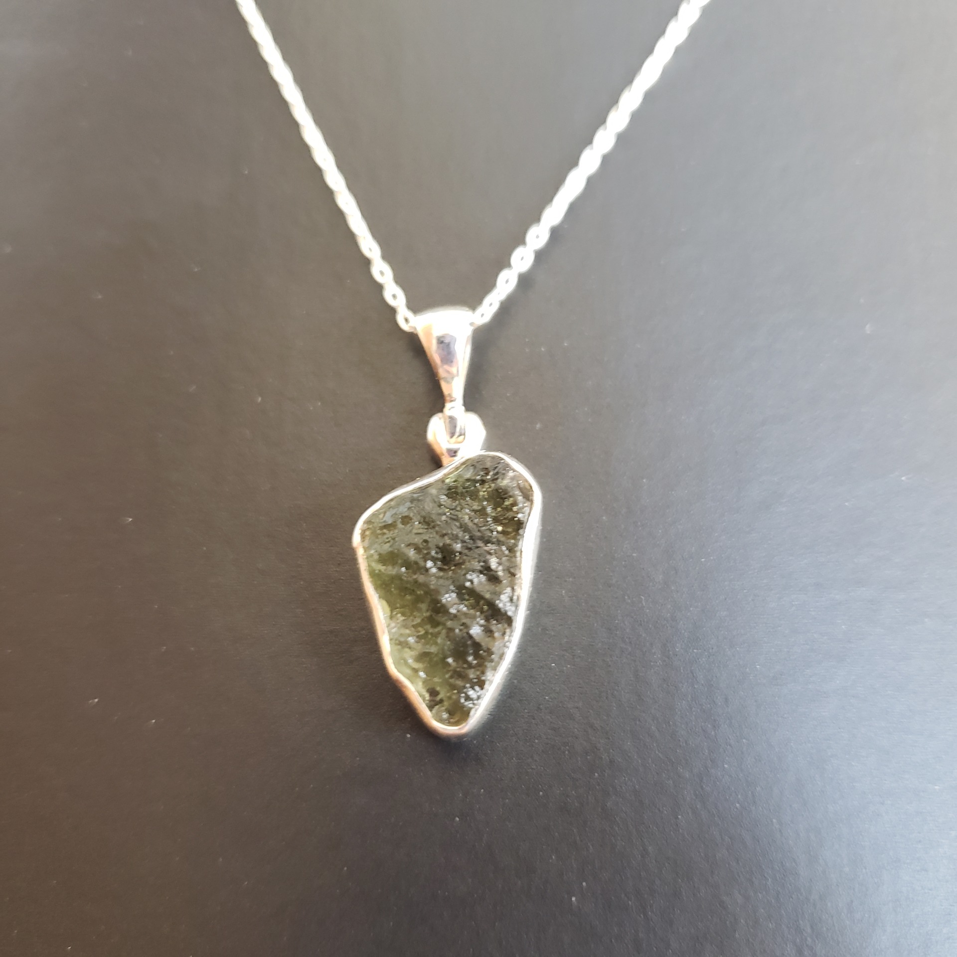 Energy Crystals Moldavite SS Necklace 2