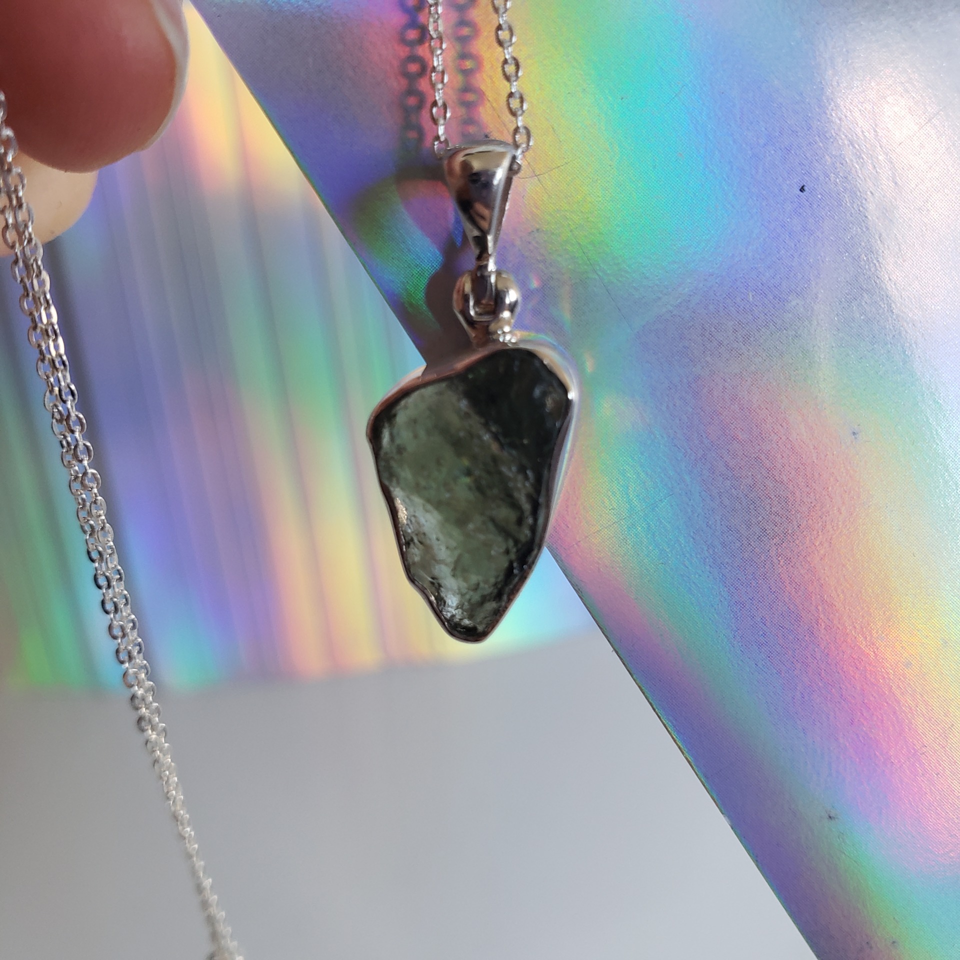 Energy Crystals Moldavite SS Necklace 6