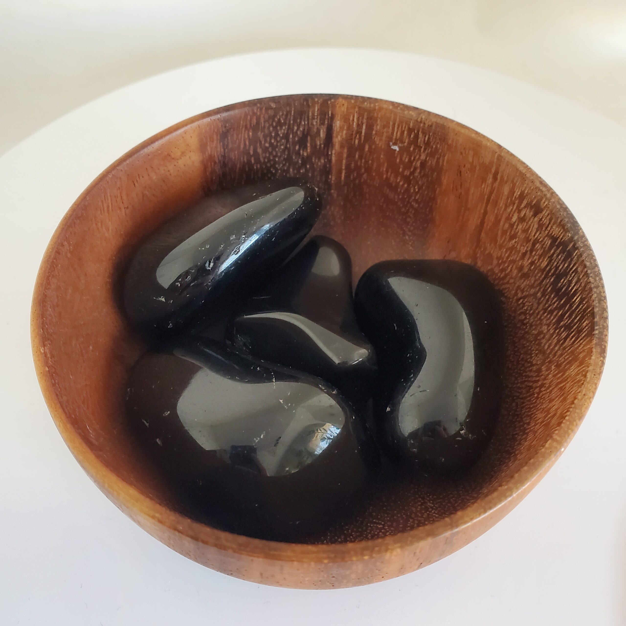 onyx black tumbled