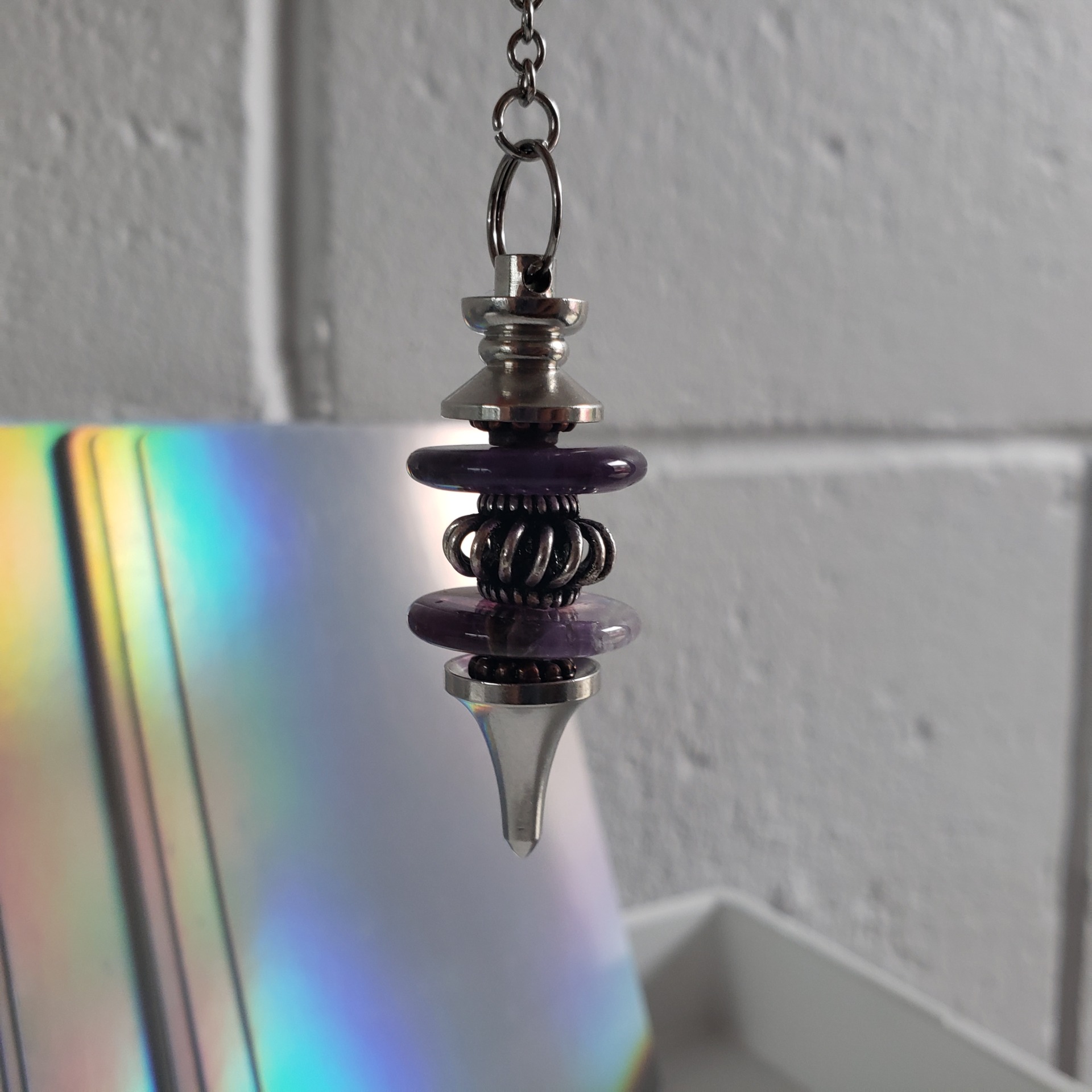 Energy Crystals Pendulum Amethyst 3 4 2