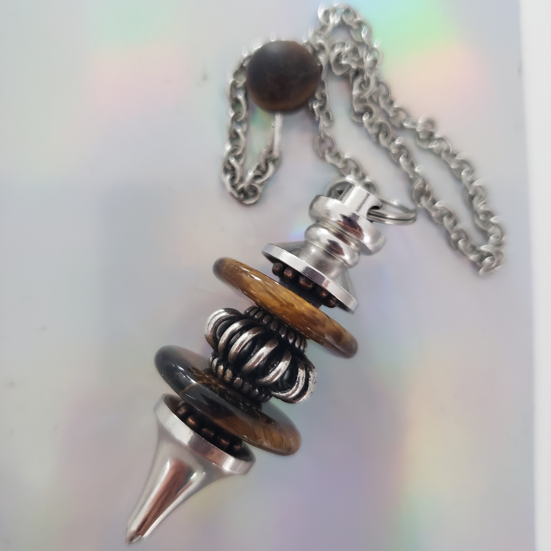Energy Crystals Pendulum Tigers Eye 3 4 2