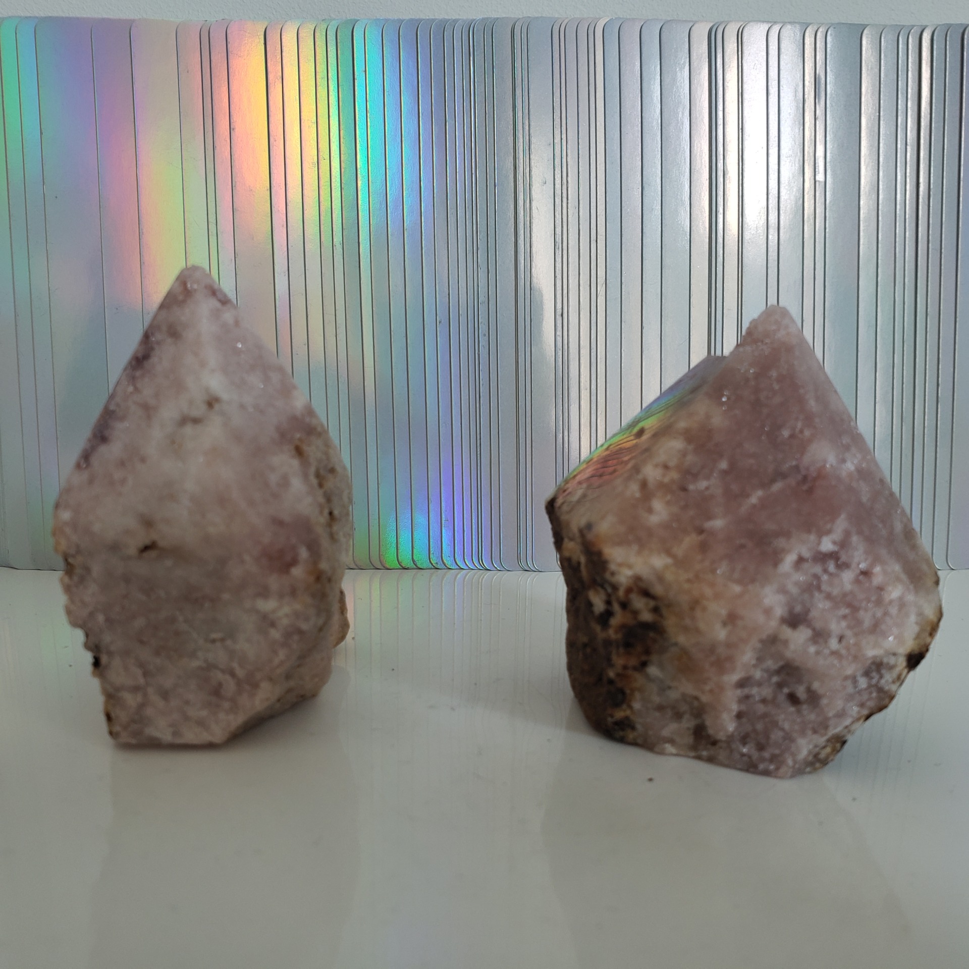 Energy Crystals Pink Amethyst Point w Druzy J23 (5)