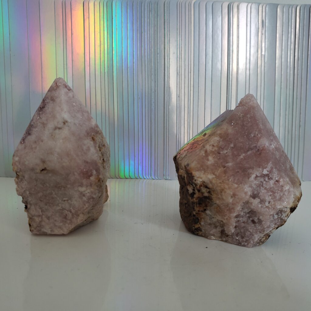Energy Crystals Pink Amethyst Point w Druzy J23 (6)