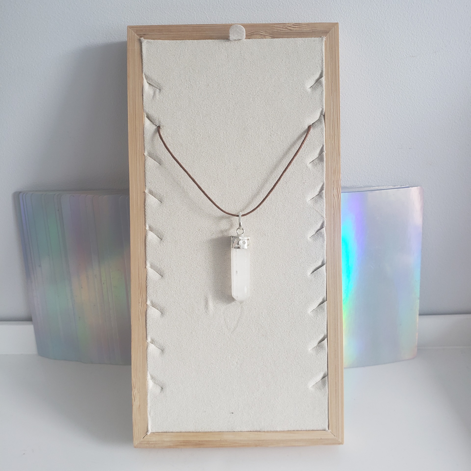 Energy Crystals Selenite PEndant 2