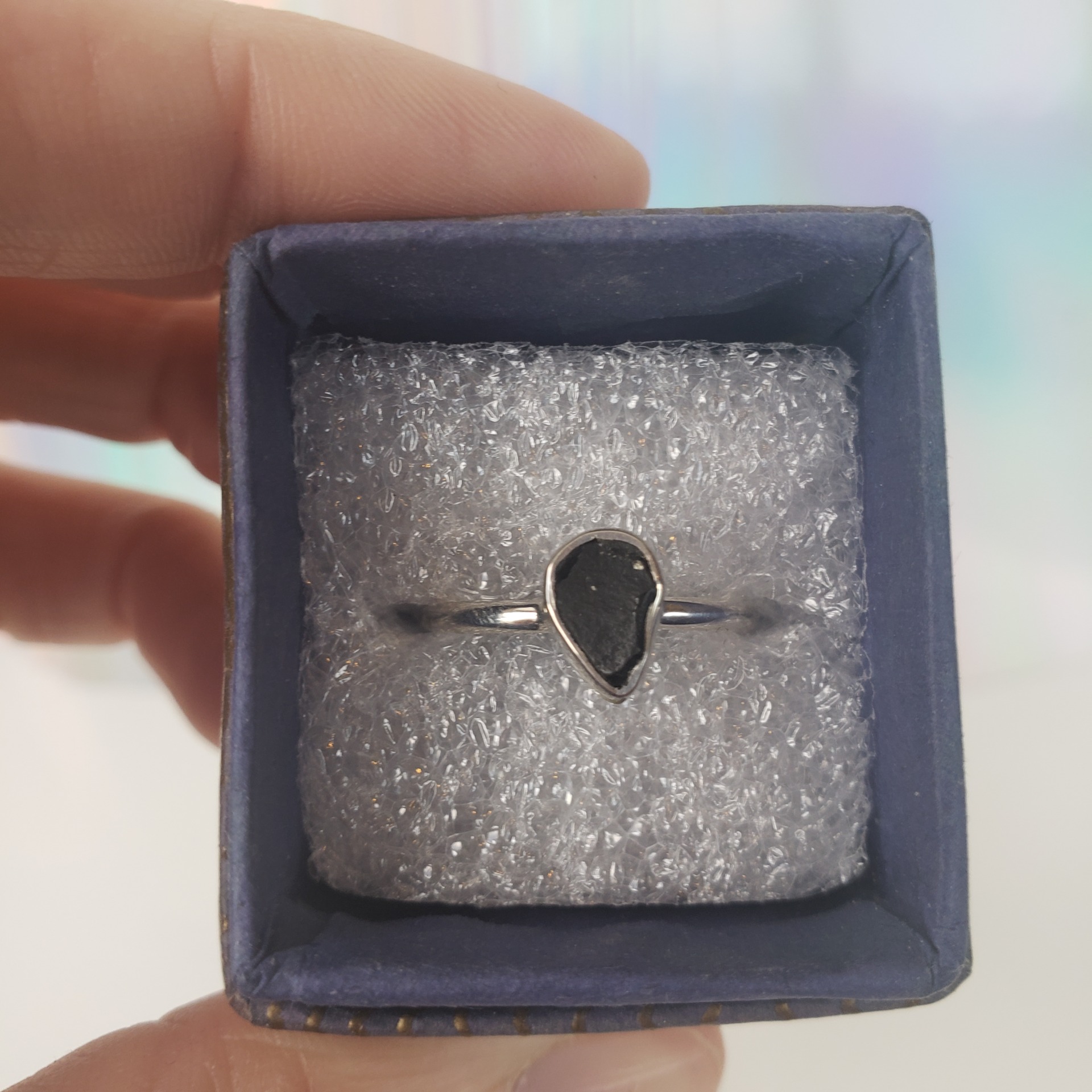 Energy Crystals Shungite Ring S2 5