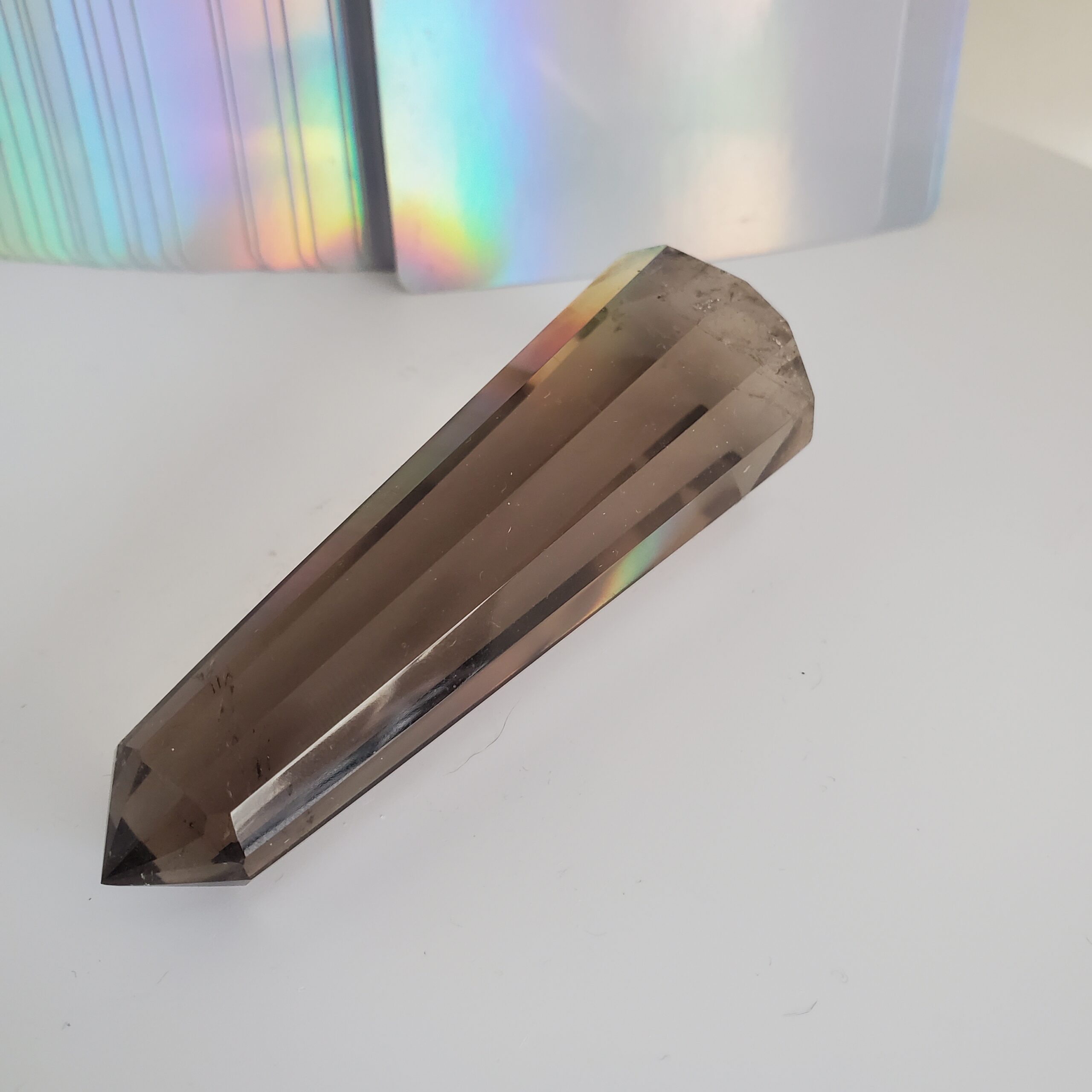 smoky quartz vogel wand #2