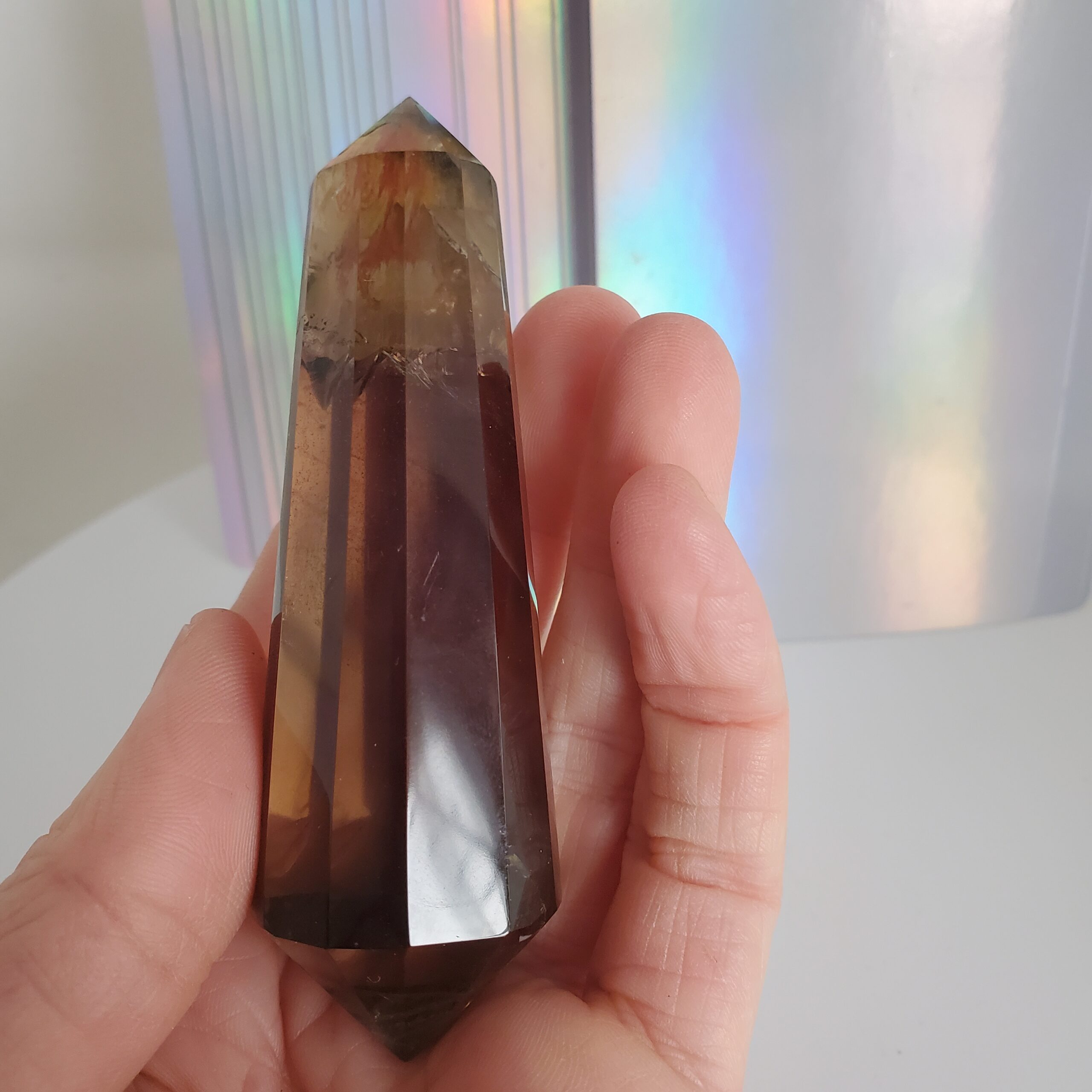 smoky quartz vogel wand #3