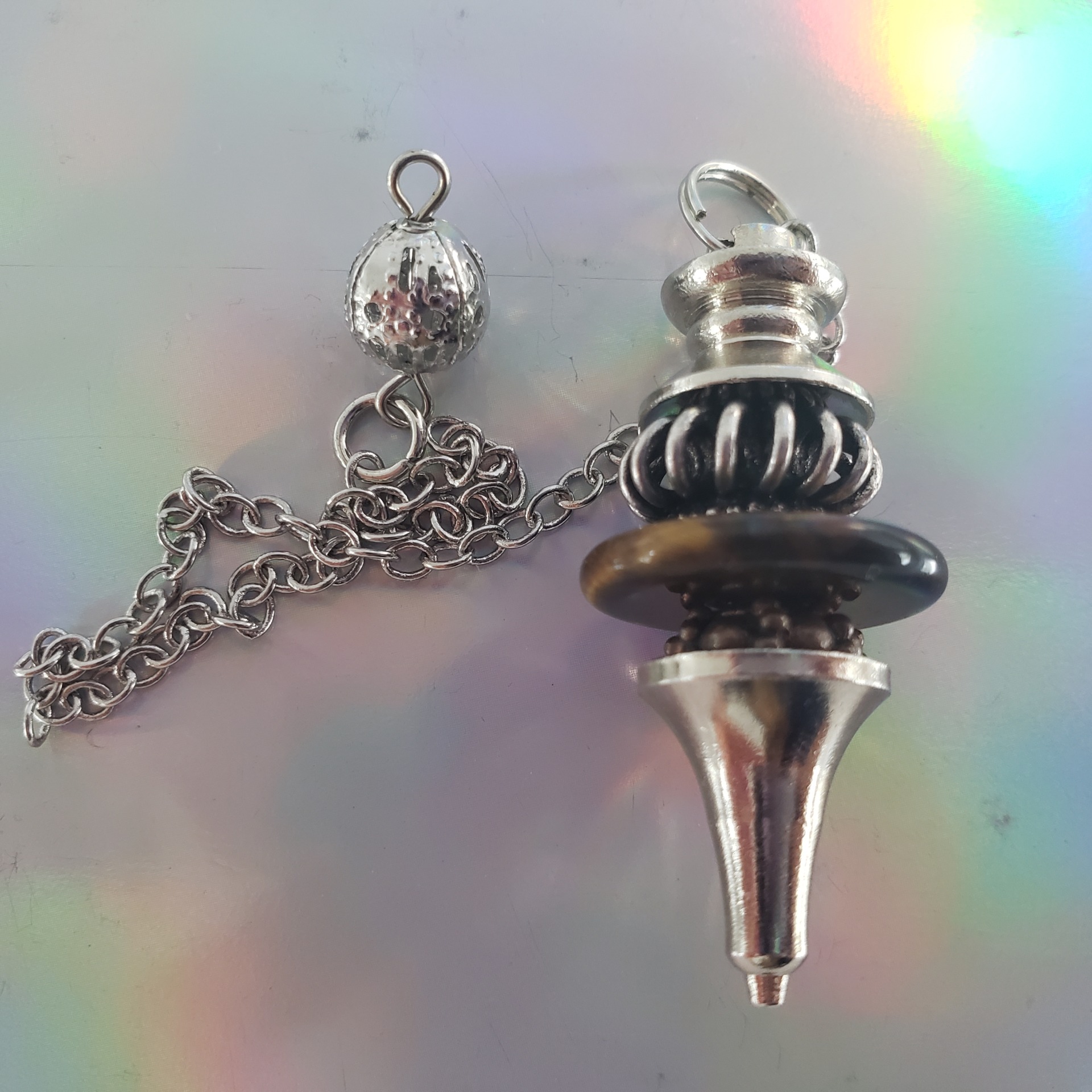 Energy Crystals Tigers Eye Pendulum 1 2