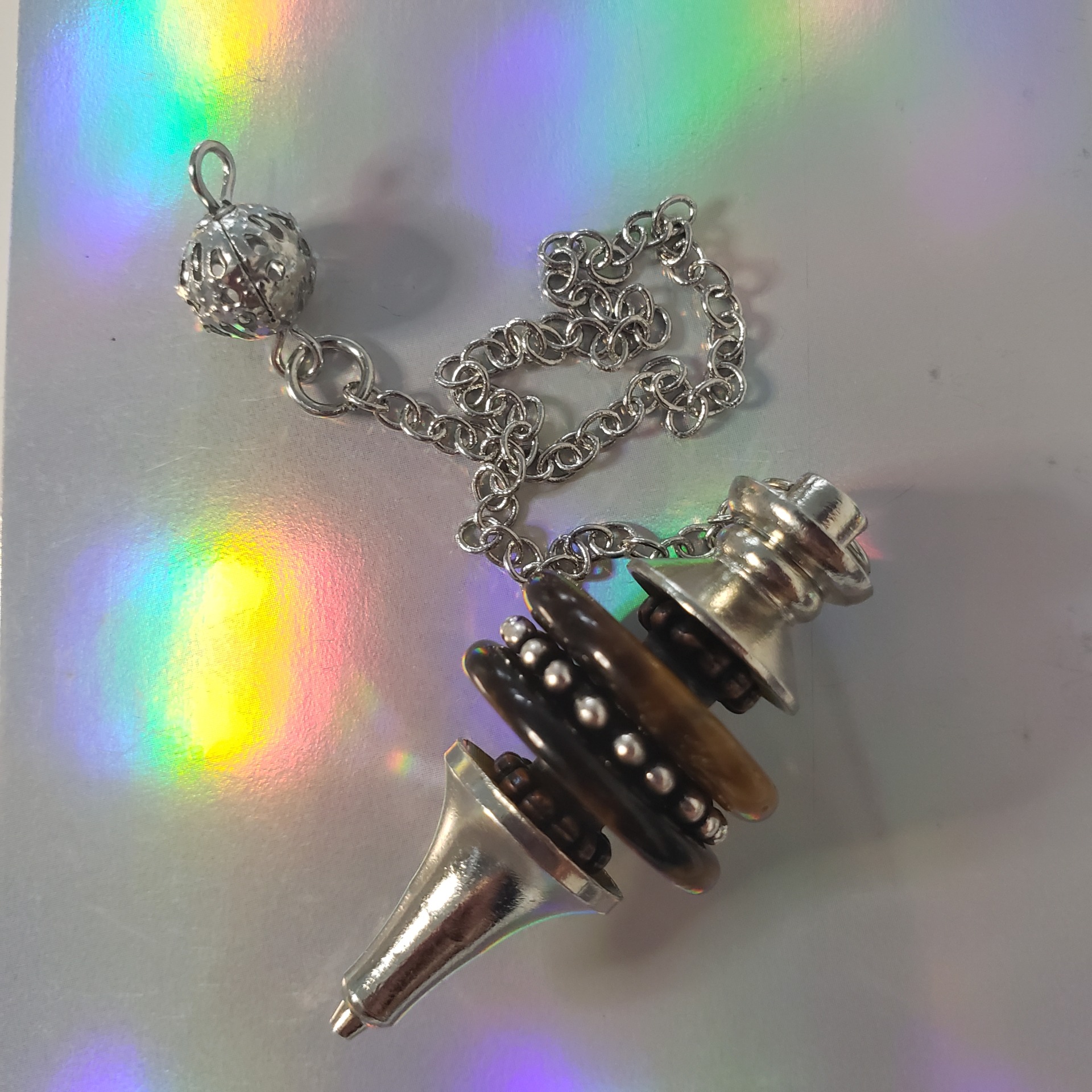 Energy Crystals Tigers Eye Pendulum 2 2