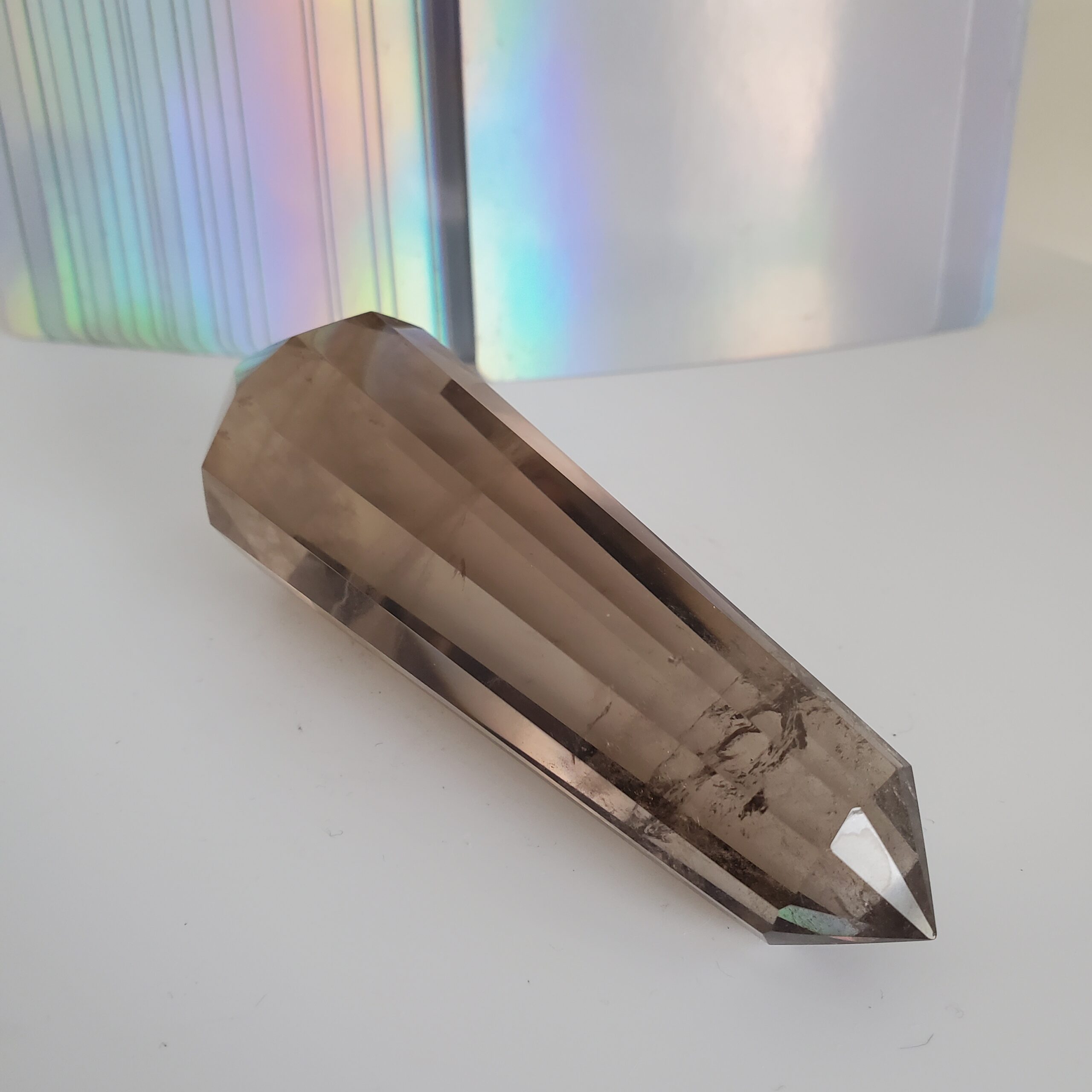 smoky quartz vogel wand #1