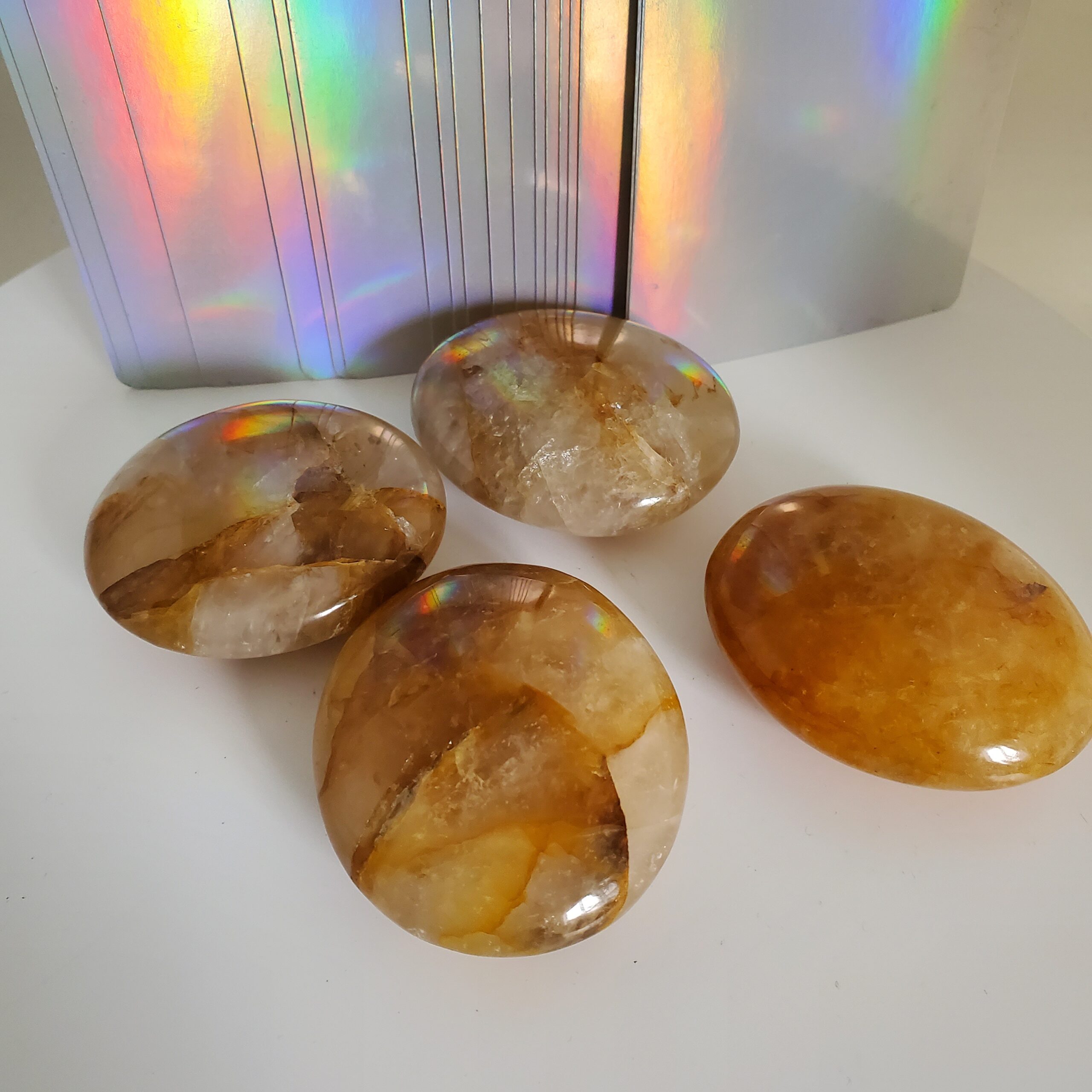 golden healer palm stone