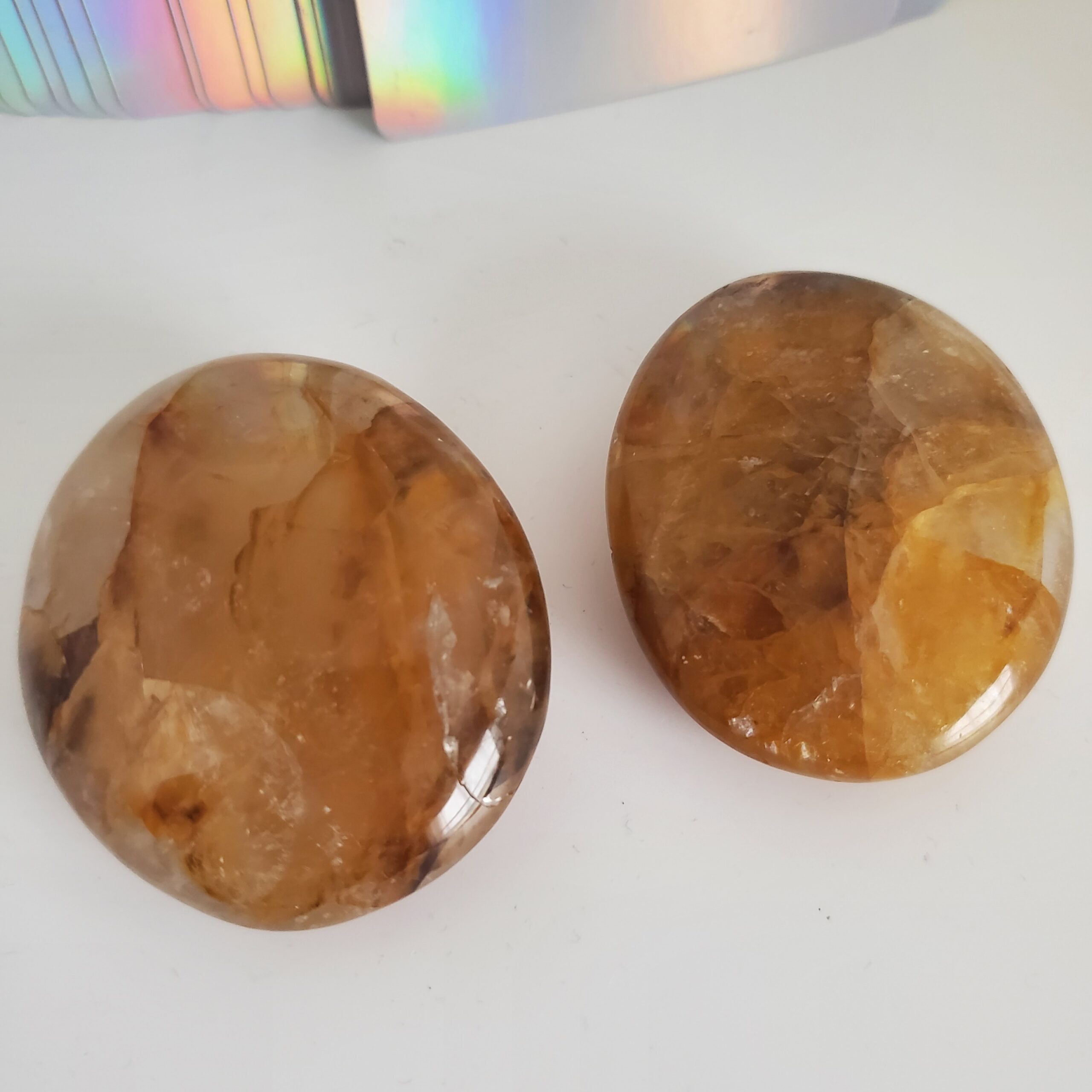 golden healer palm stone